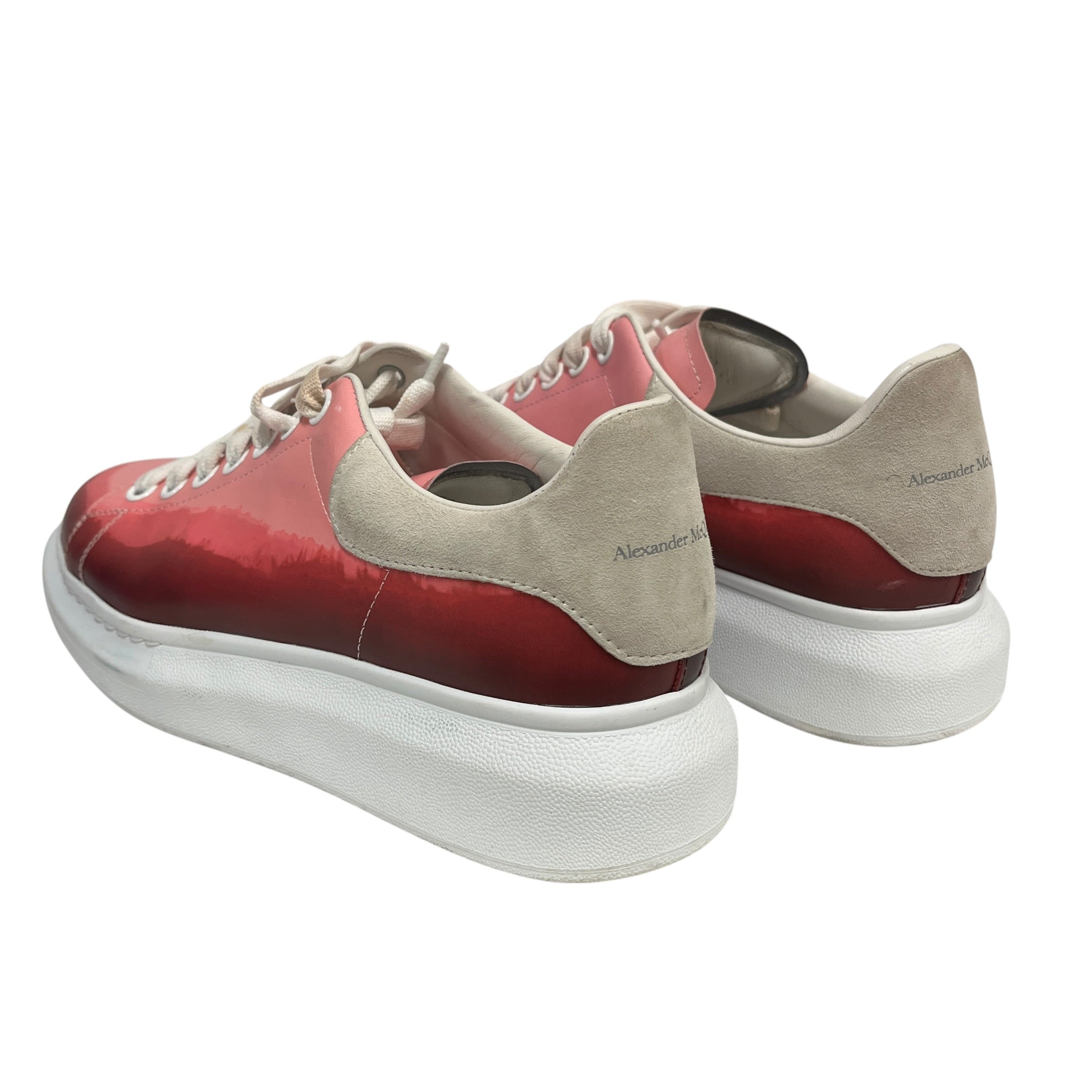 Alexander McQueen/Low-Sneakers/EU 40/Leather/PNK/DIP DYE view 2