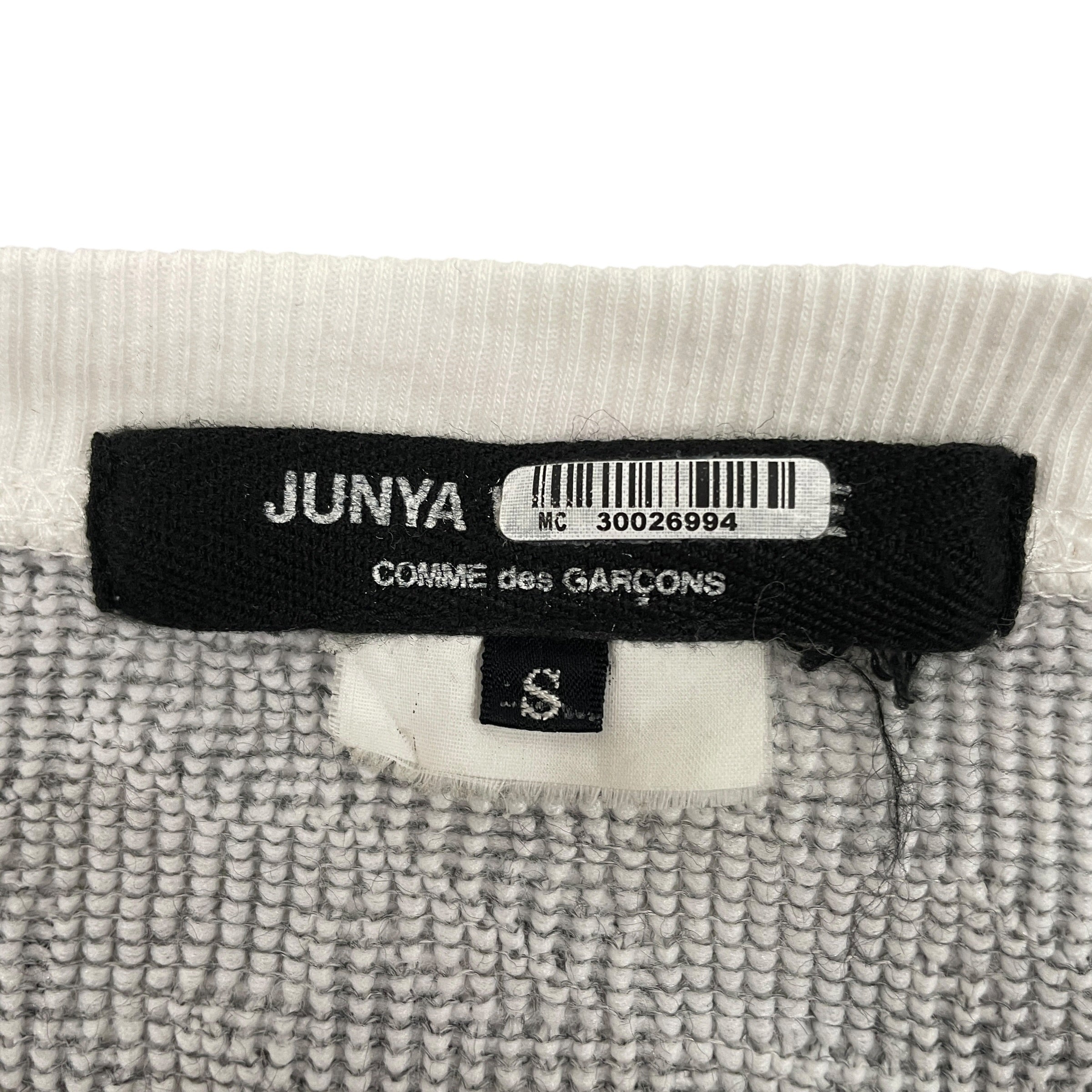 JUNYA WATANABE COMME des GARCONS/Sweatshirt/S/All Over Print/Cotton/GRY/AW 15 HOUNDSTOOTH SWEATER view 3