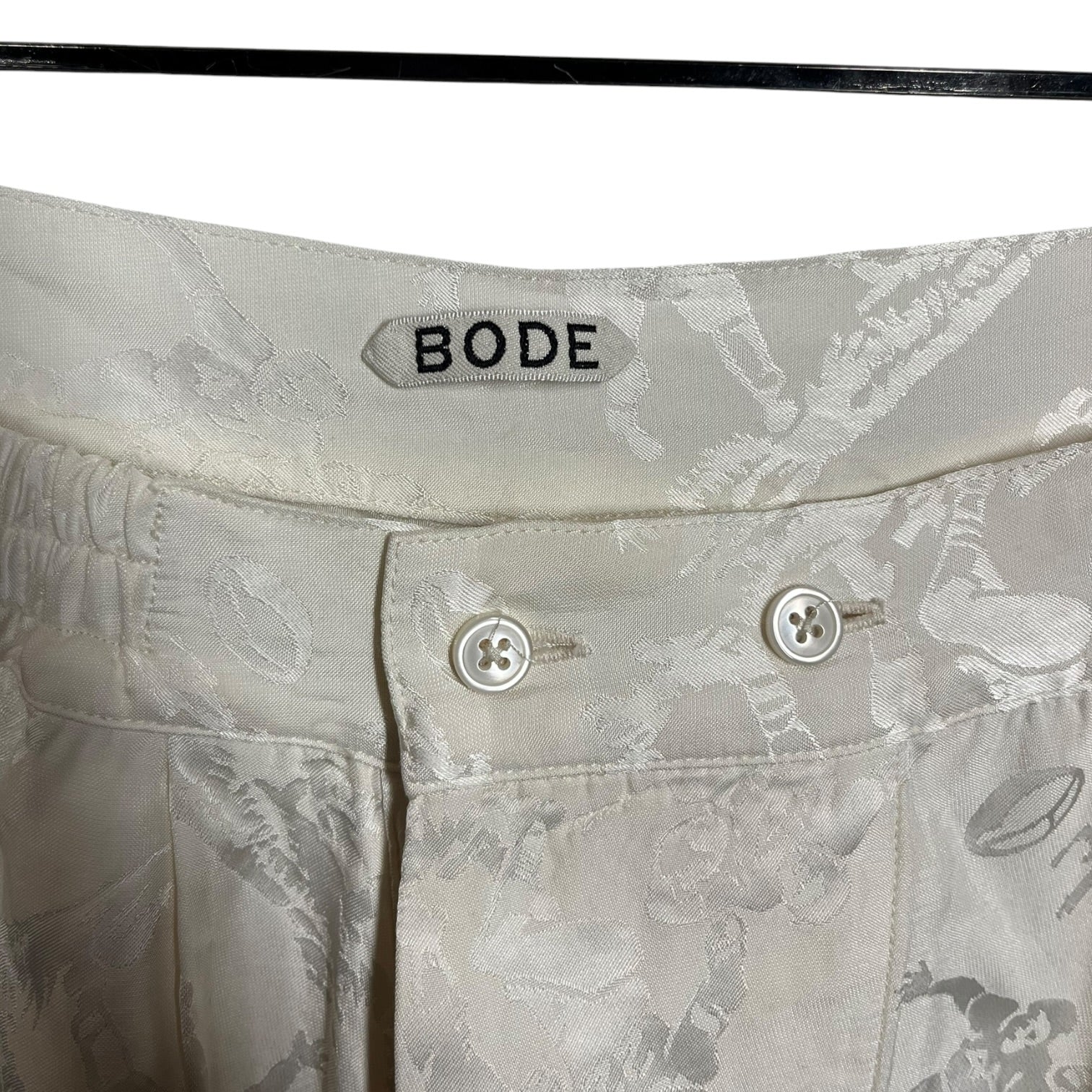 BODE/Shorts/XS/Silk/WHT/FOOTBALL JACQUARD PLAYERS view 3