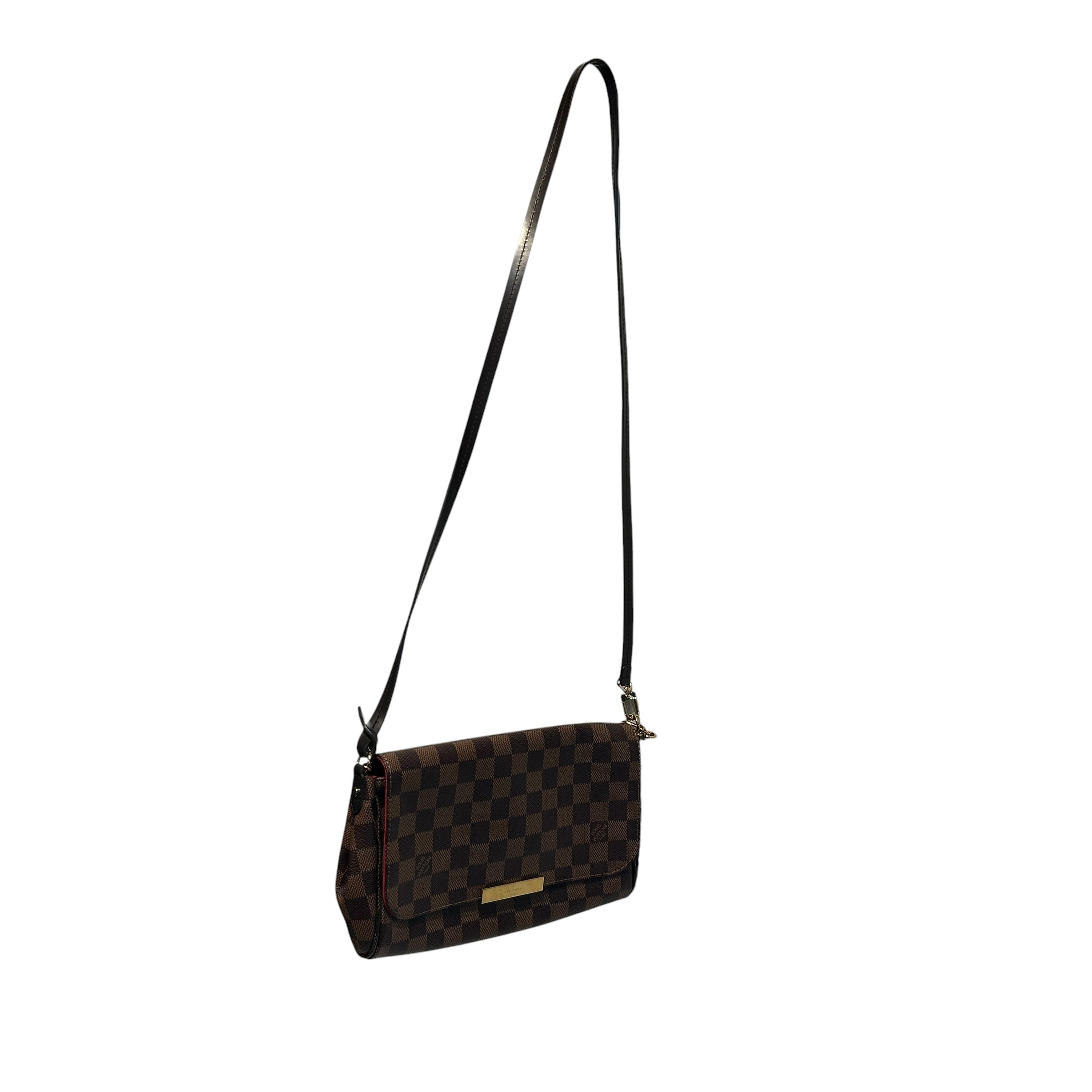 LOUIS VUITTON/Cross Body Bag/Monogram/Leather/BRW/Favorite MM Damier Ebene Bag view 6