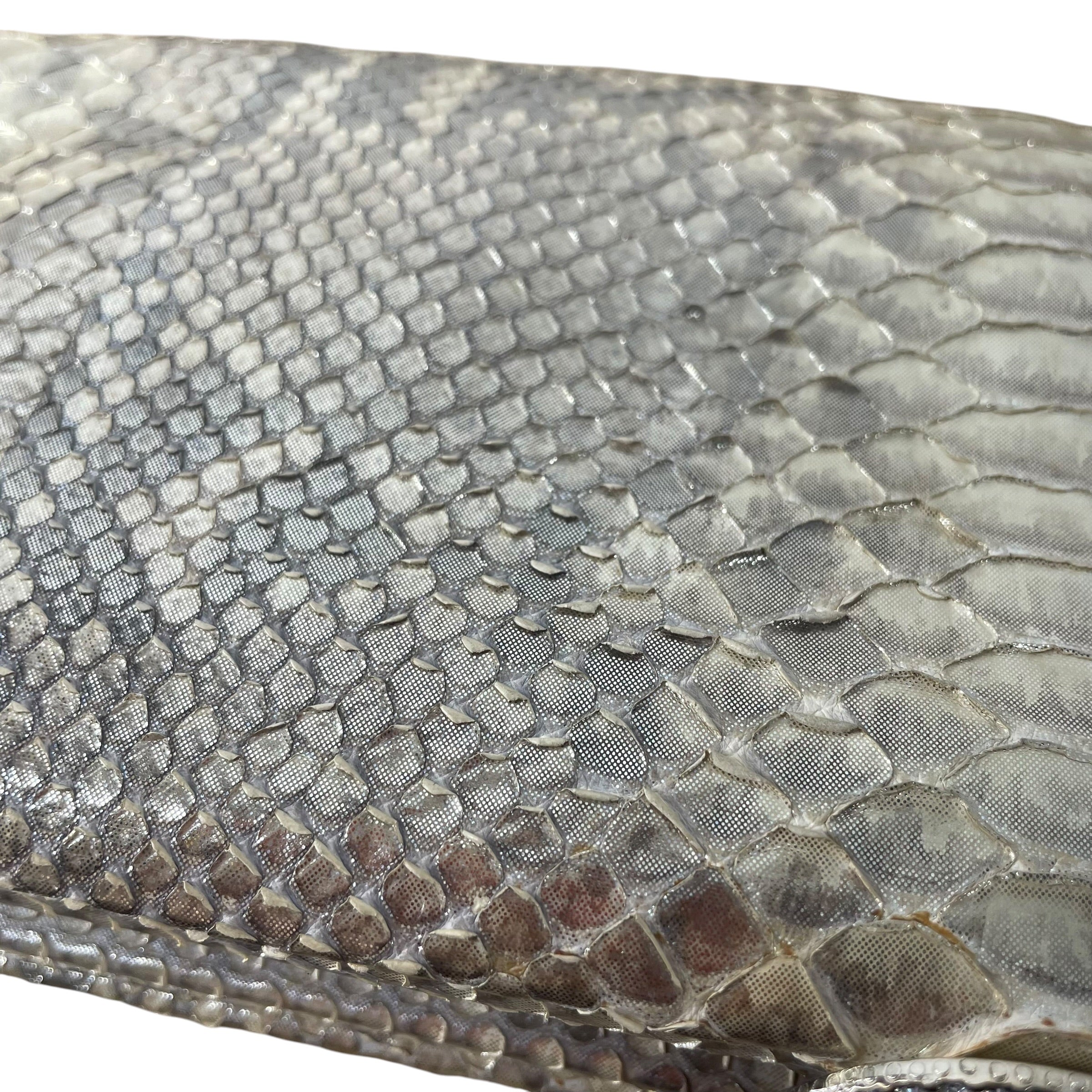 CHANEL/Clutch Bag/Animal Pattern/Leather/GLD/PYTHON CLUTCH ROSE PENDANT view 7