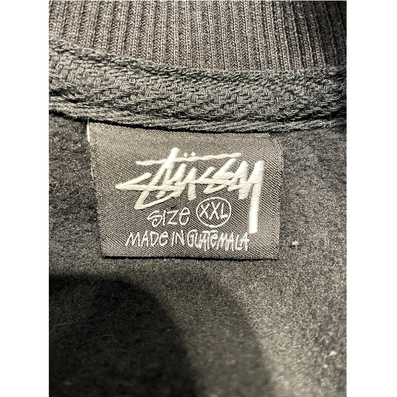 STUSSY/Sweatshirt/XXL/Cotton/BLK/Honolulu Basic Logo Crewneck view 3