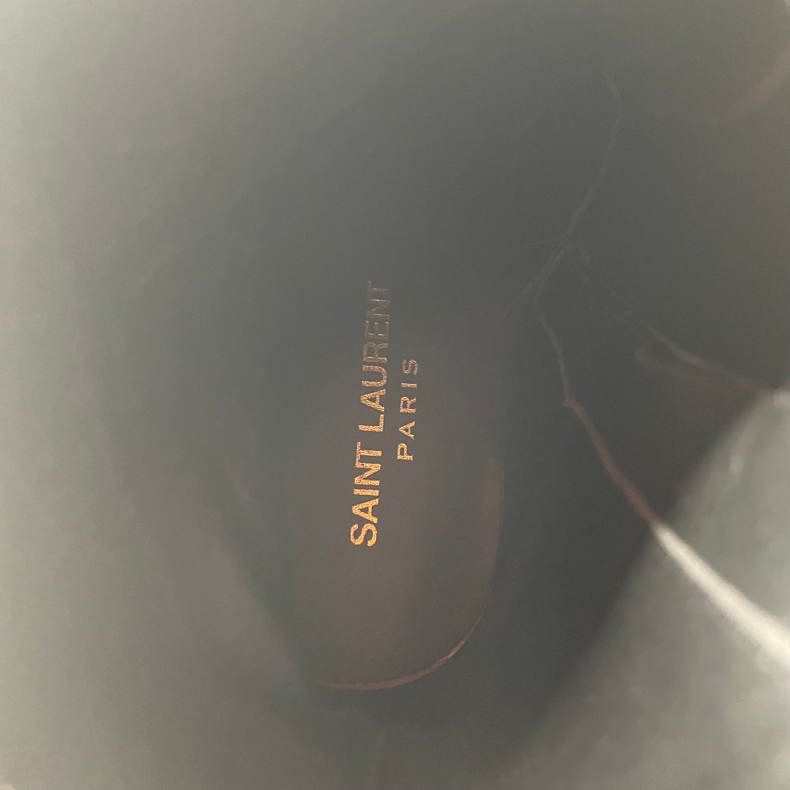 SAINT LAURENT/Ankle Boots/EU 36.5/Leather/SLV/RO549217 GLITTER WYATT view 3