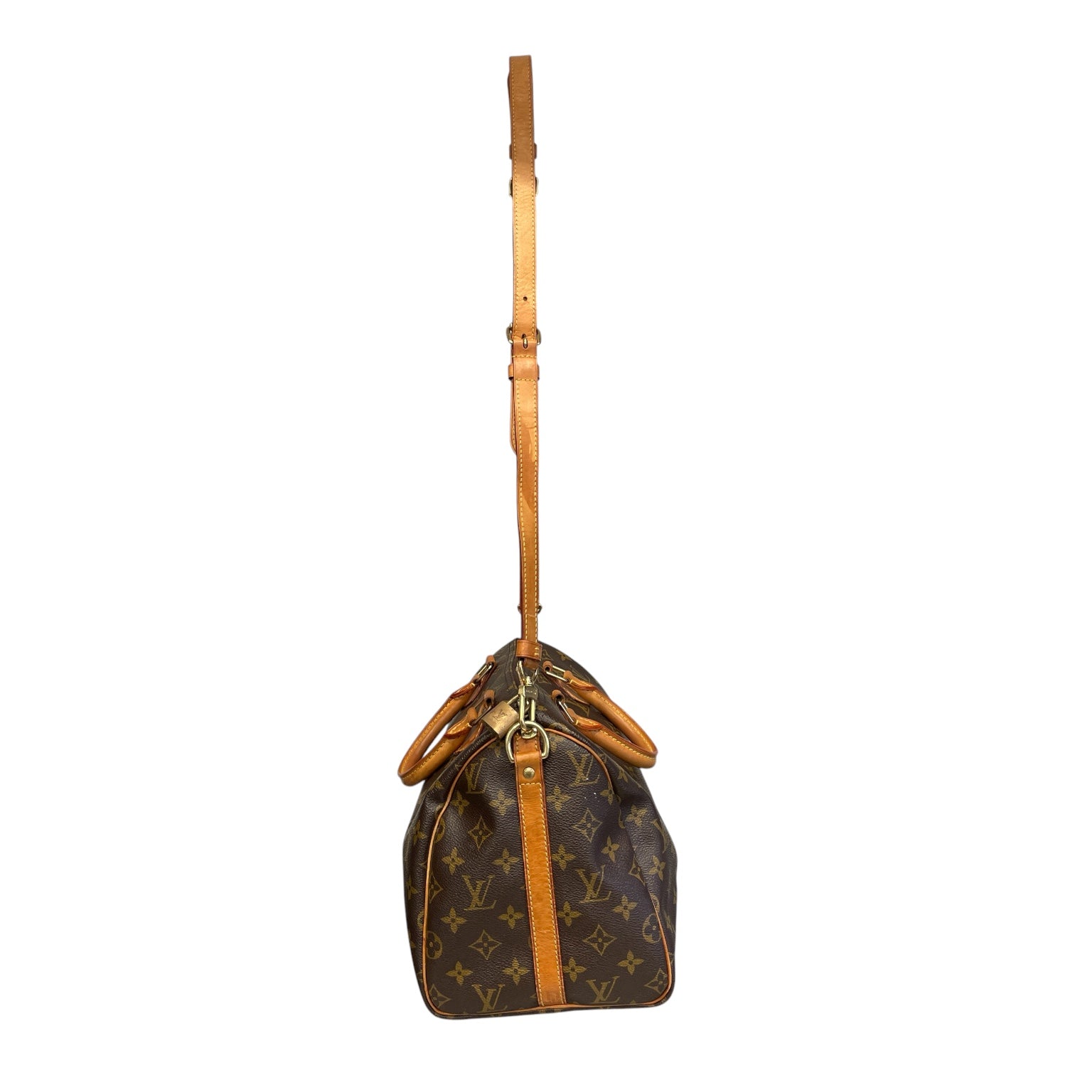 LOUIS VUITTON/Cross Body Bag/All Over Print/Leather/BRW/SPEEDY 30 view 3