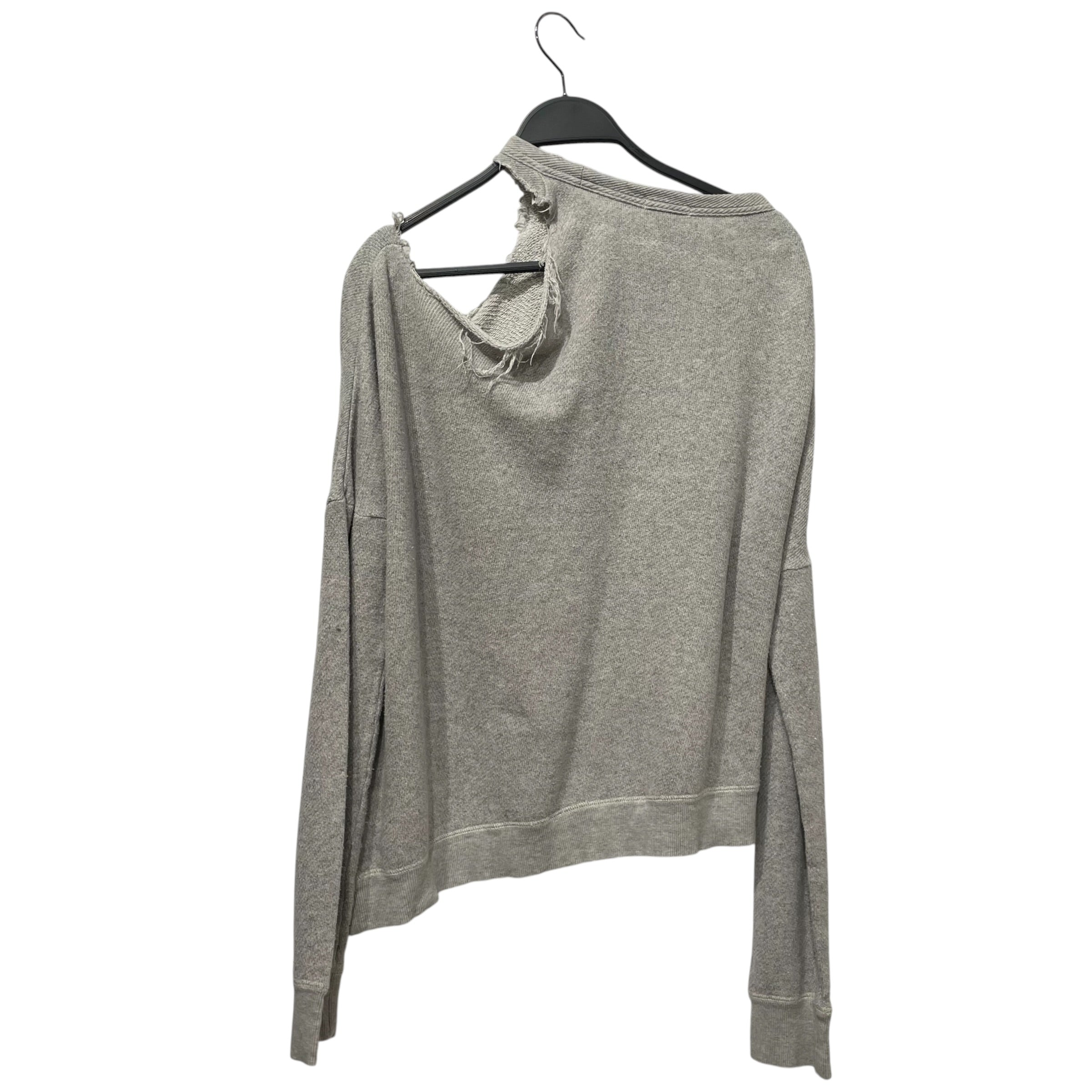 R13/Sweatshirt/XS/Cotton/GRY/distorted sweatshirt view 2