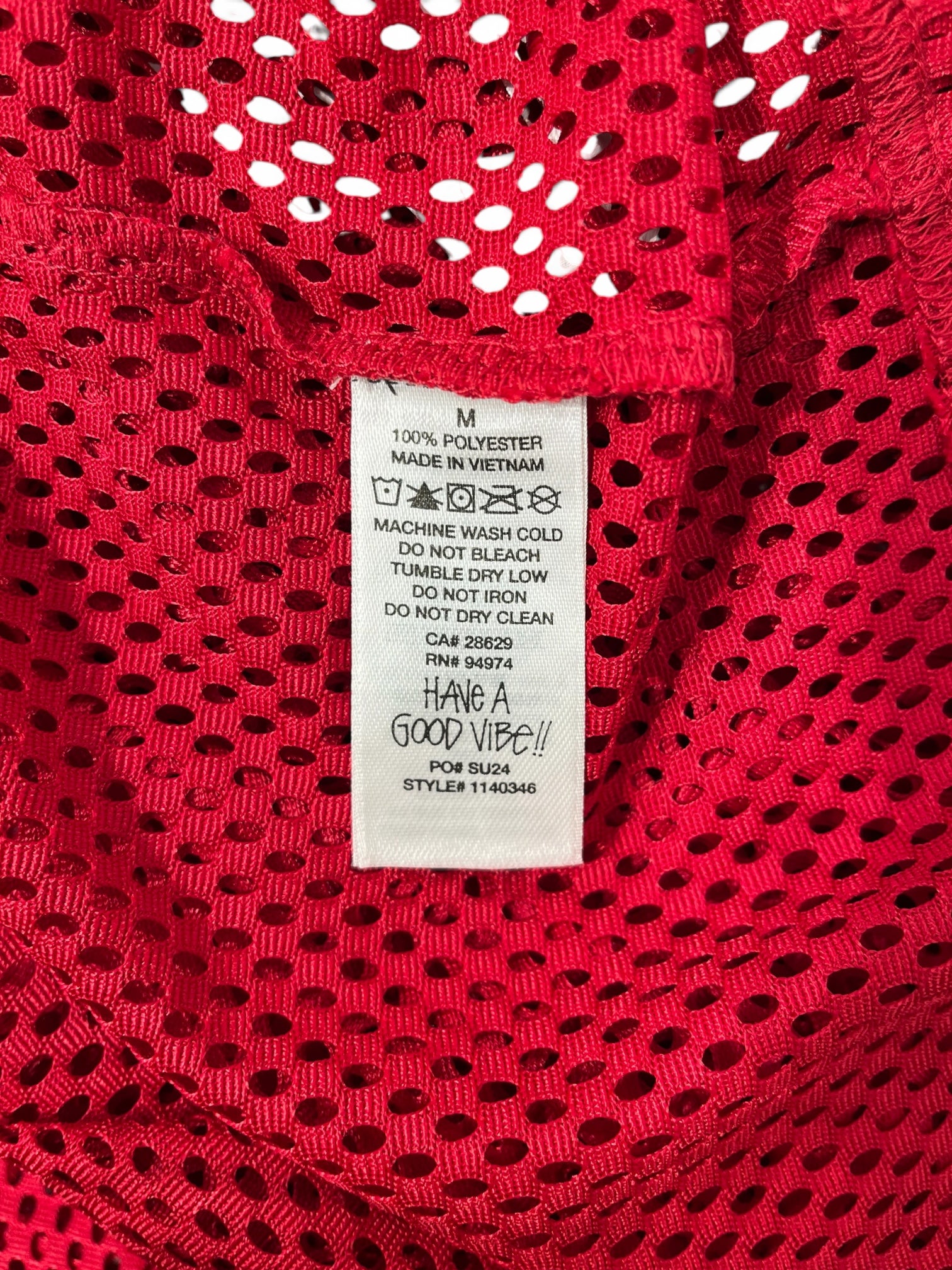 STUSSY/T-Shirt/M/Polyester/RED/SPORT JERSEY view 4
