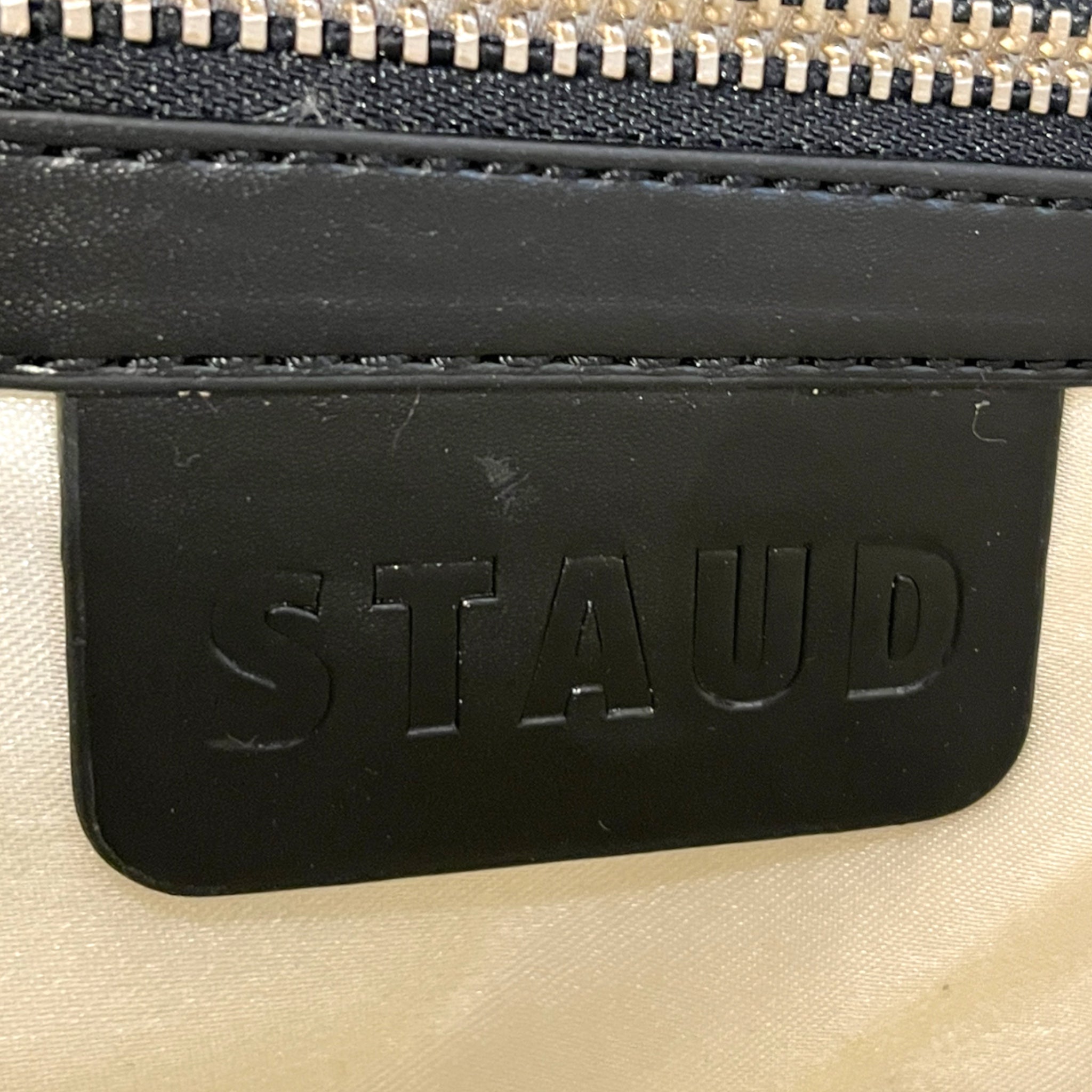 STAUD/Hand Bag/Graphic/Leather/CRM/ view 3