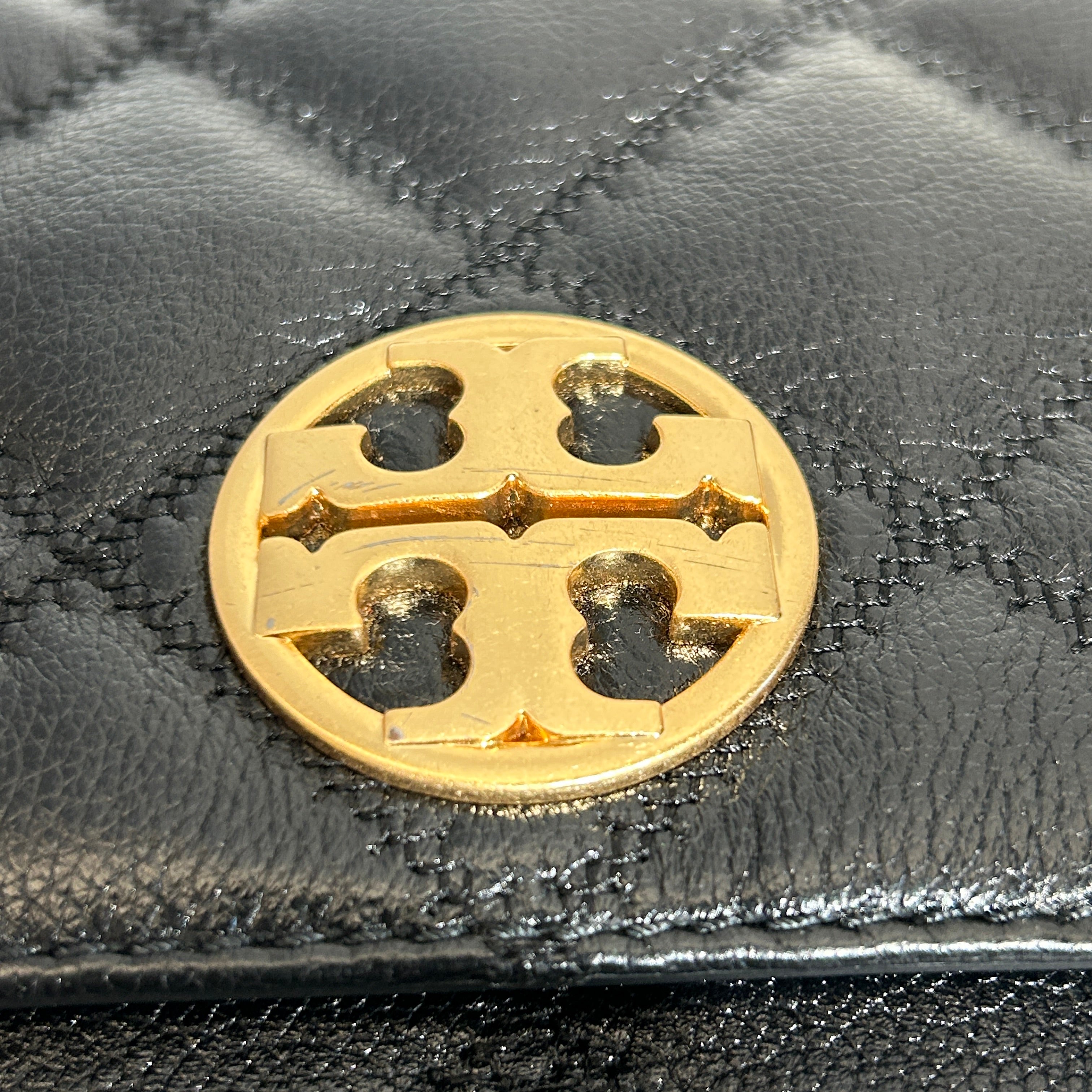 TORY BURCH/Hand Bag/Leather/BLK/Willa Quilted Shoulder Bag view 7