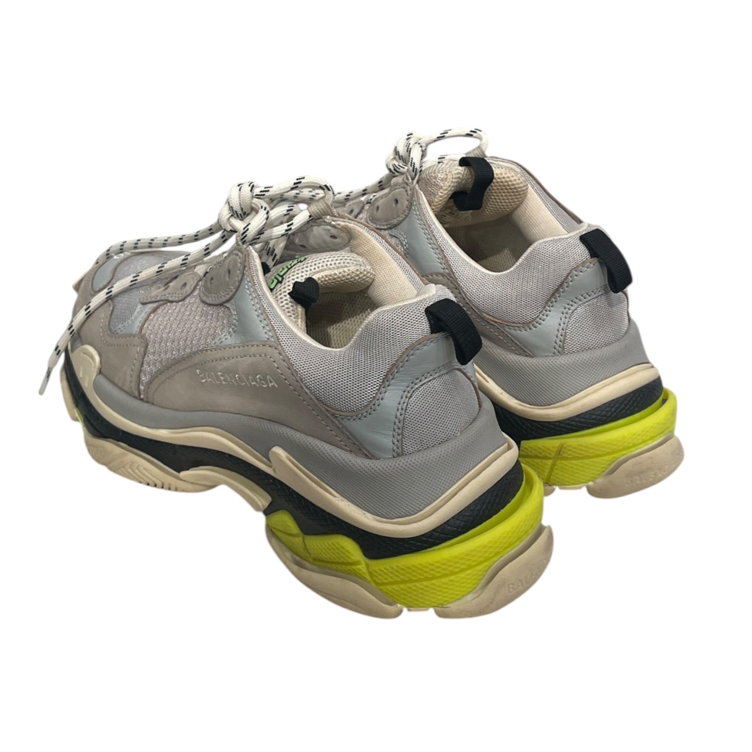 BALENCIAGA/Low-Sneakers/US 7/Acrylic/GRY/NEON ACCENTS view 2
