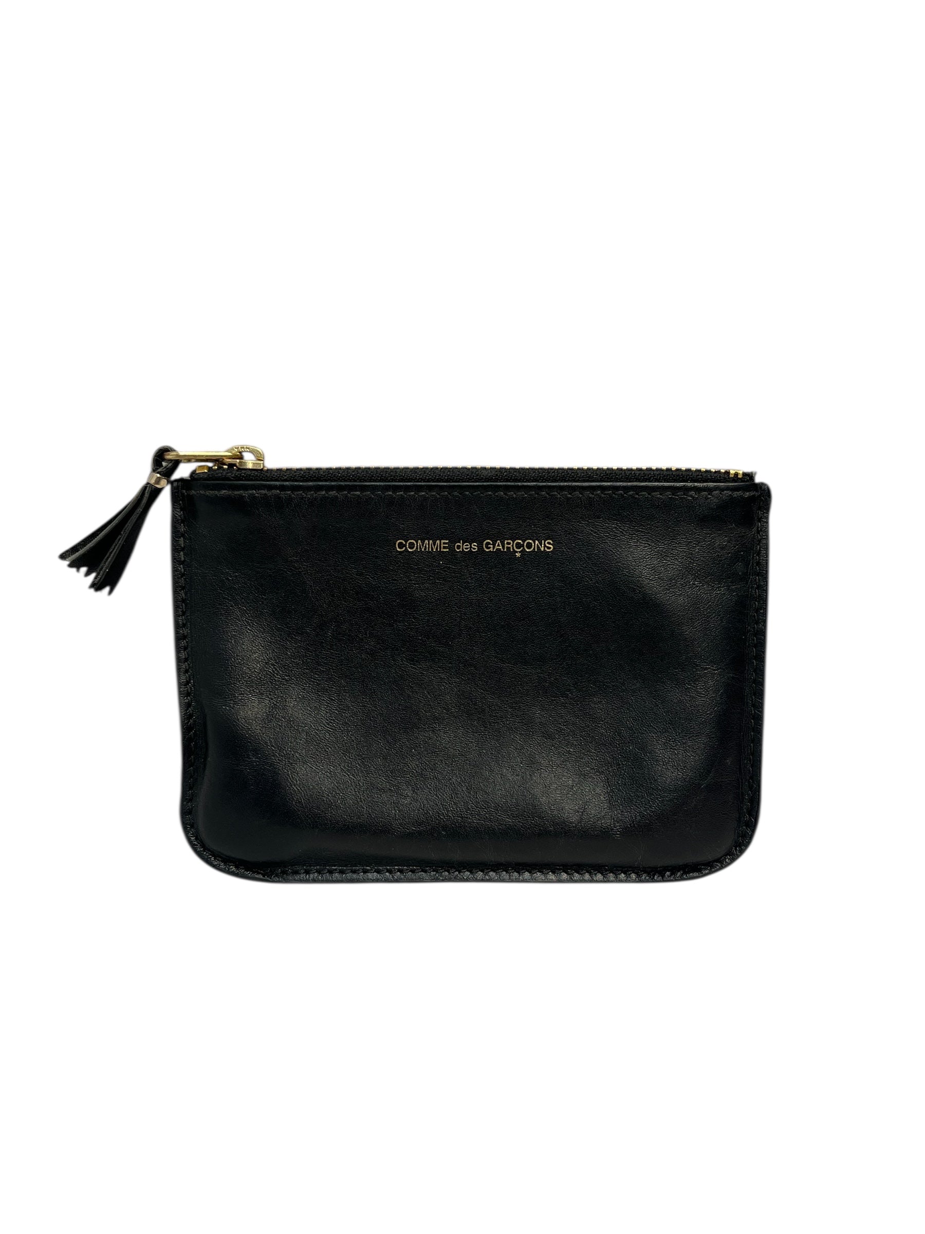COMME des GARCONS/Coin Wallet/Leather/BLK/DOMINO LTHR LIND-MADE IN SPAIN view 1
