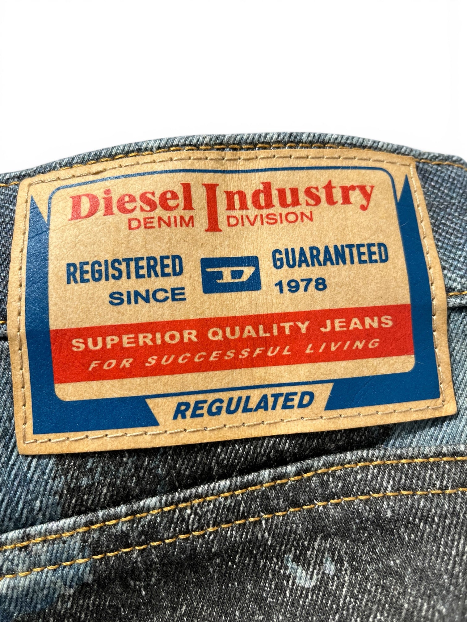 DIESEL/Straight Pants/30/Denim/IDG/Distressed/All Over Print/RN93243 view 6