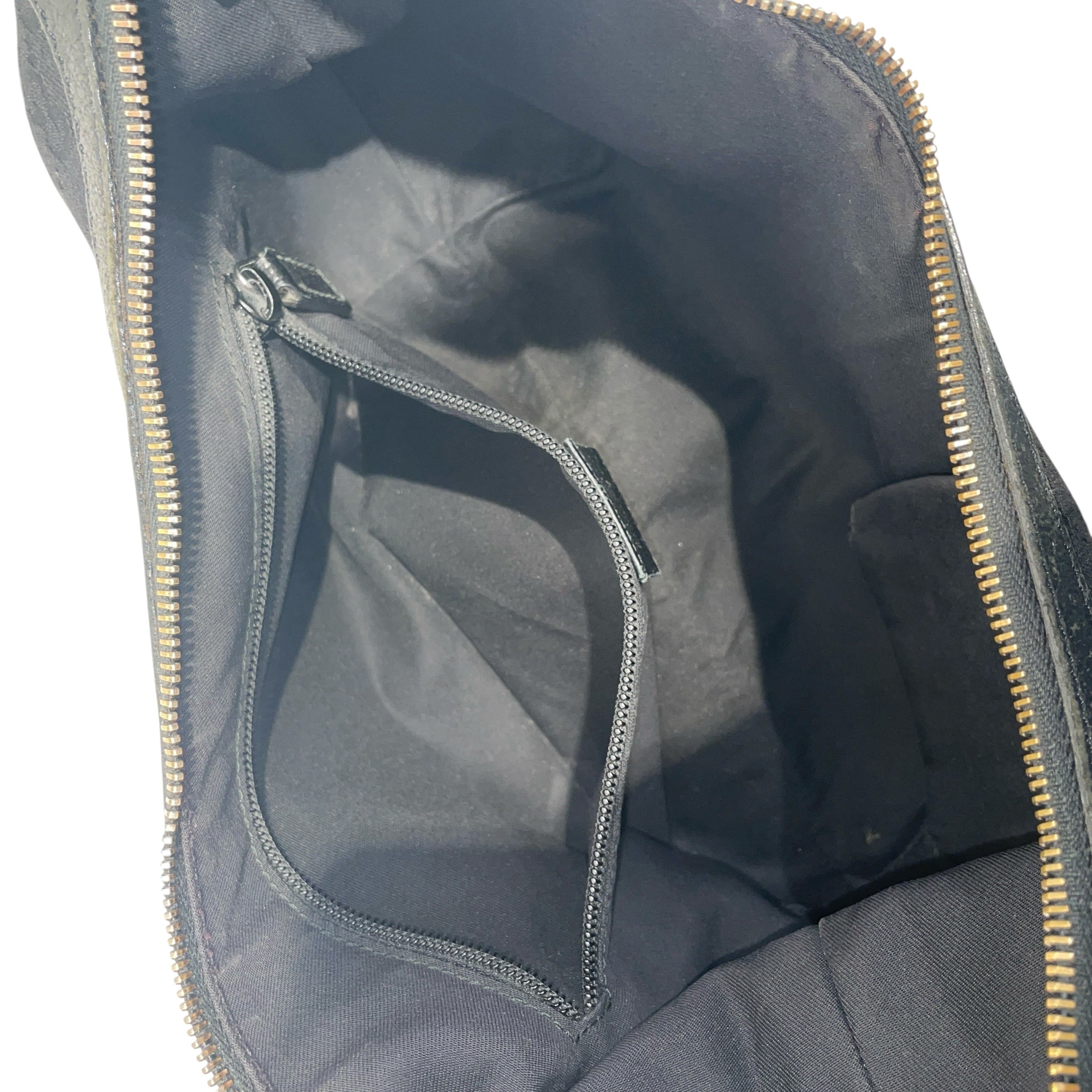 GUCCI/Hand Bag/Monogram/Cotton/BLK/MONOGRAM HOBO WEB view 4
