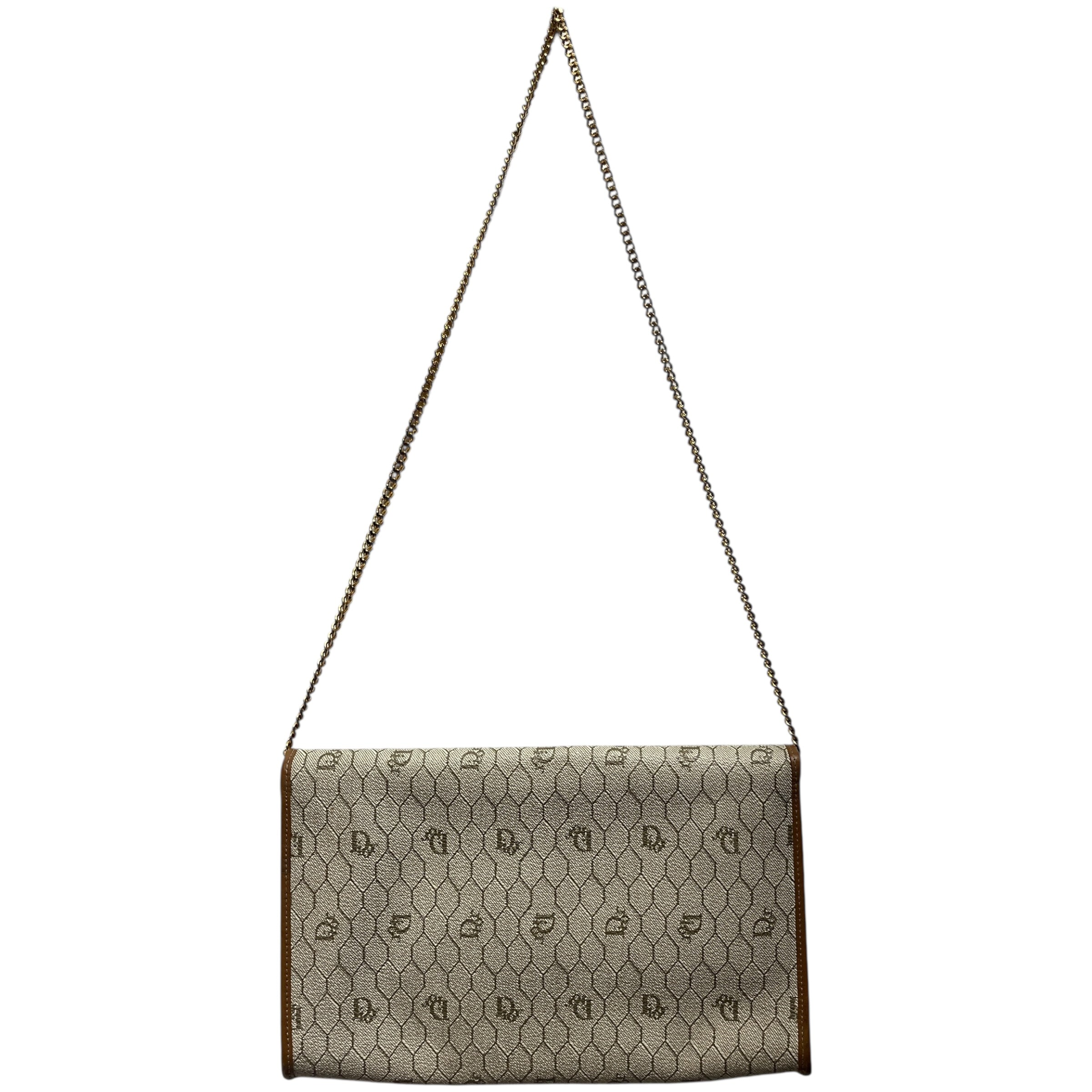 Christian Dior/Cross Body Bag/All Over Print/Leather/CRM/HONEYCOMB view 2