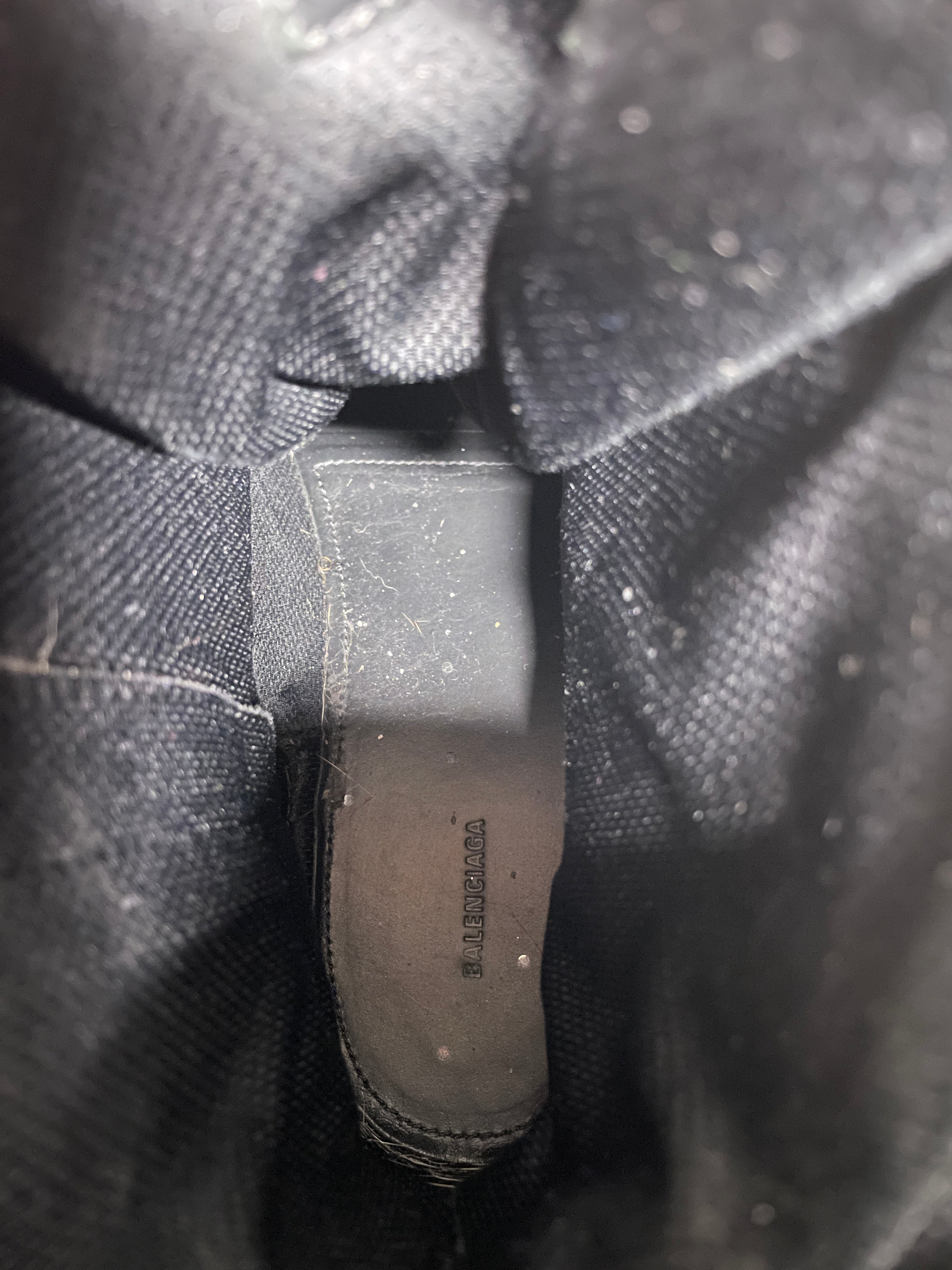 BALENCIAGA/Boots/US 11/Cotton/BLK/DISTRESSING COMBAT BOOT view 3