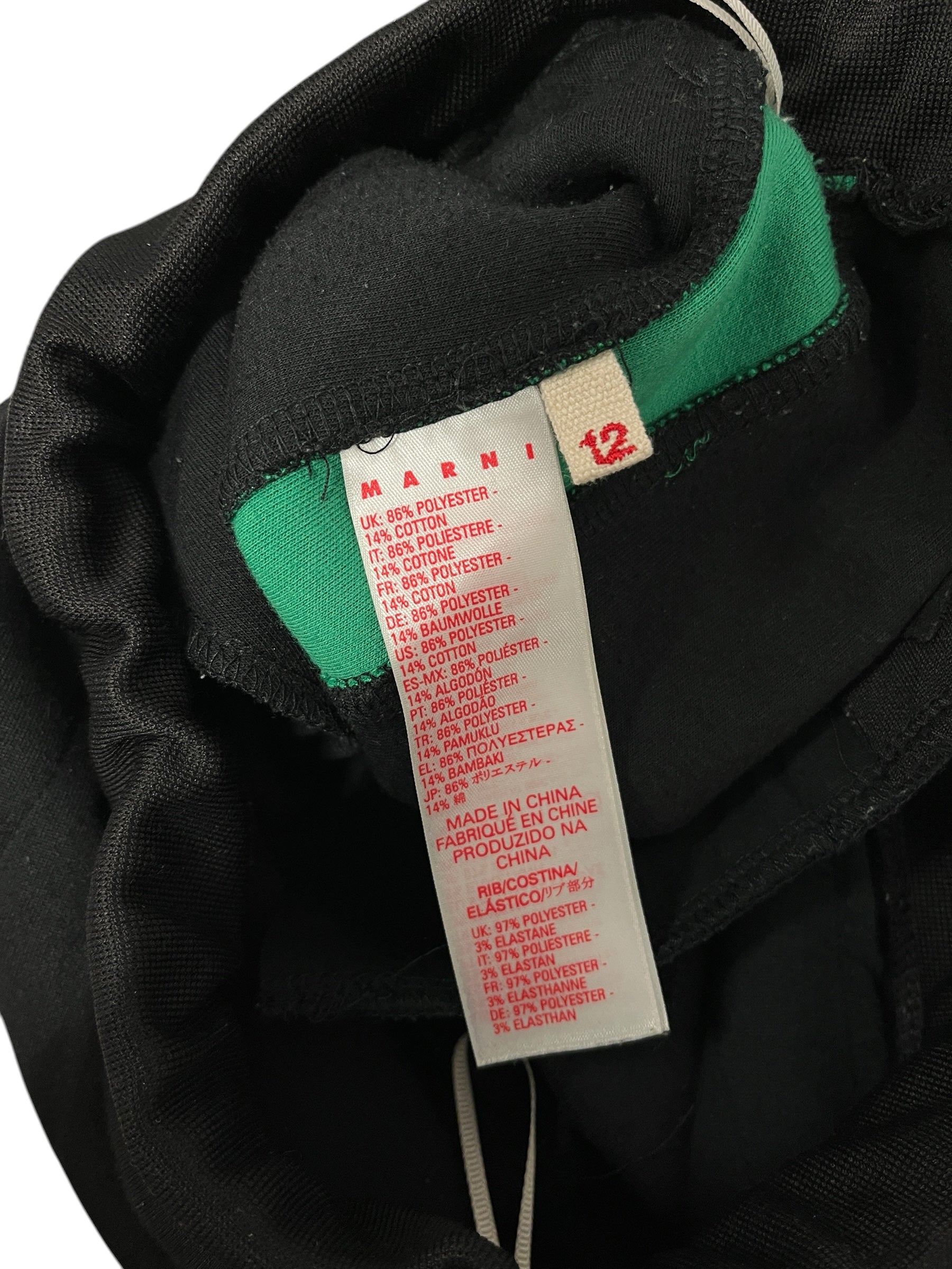 MARNI/Pants/12/Polyester/BLK/M LOGO view 5