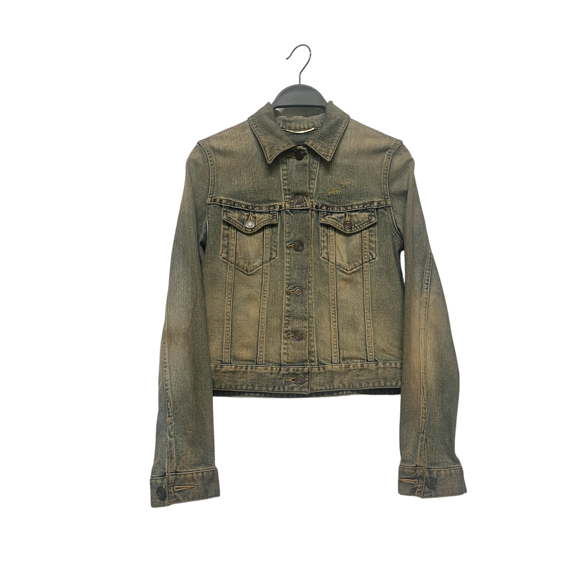 SAINT LAURENT/Denim Jkt/M/Denim/BLU/STUDS ALL OVER SEAMS view 1