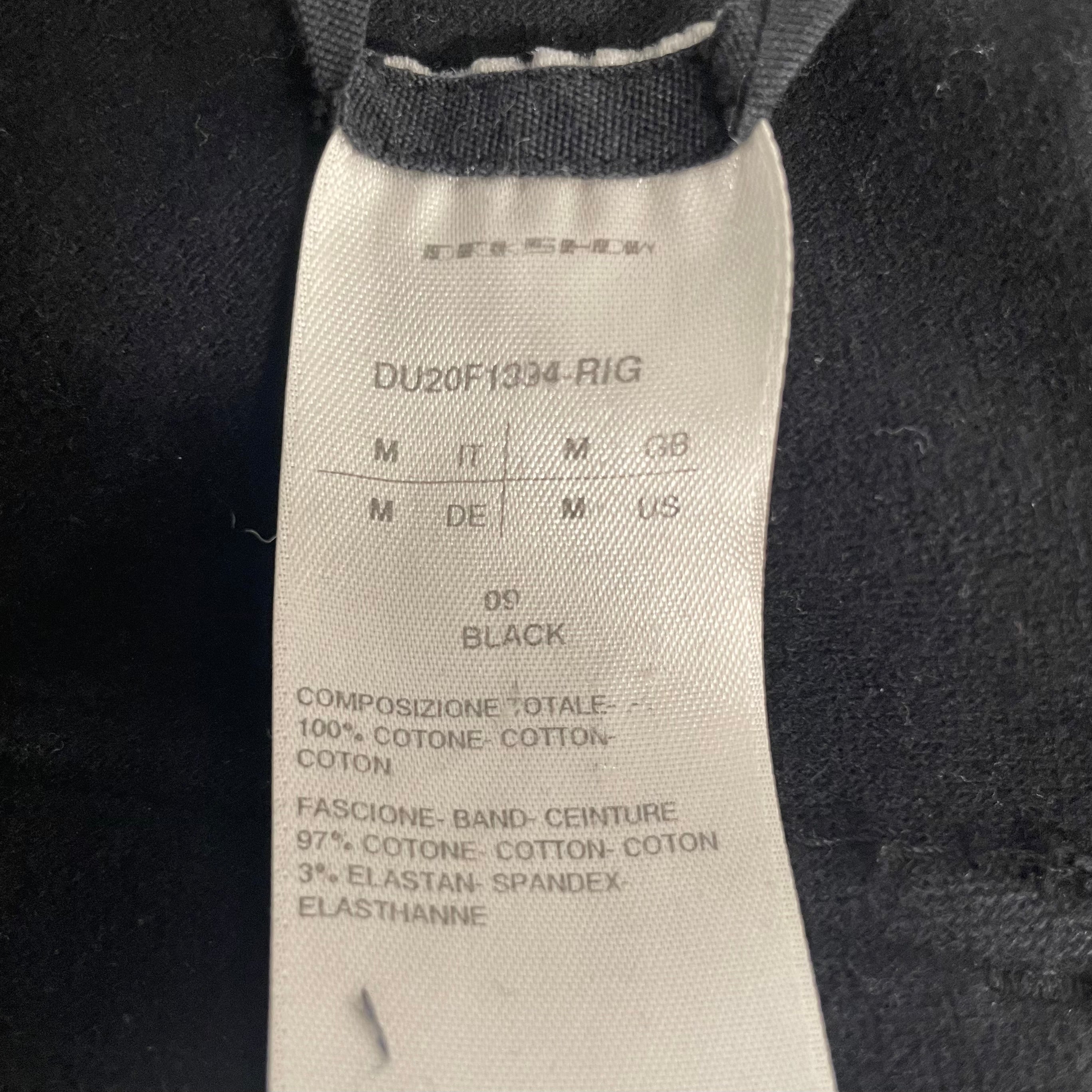 Rick Owens/Pants/M/Cotton/BLK/DROP DROTCH DRAWSTRING view 5