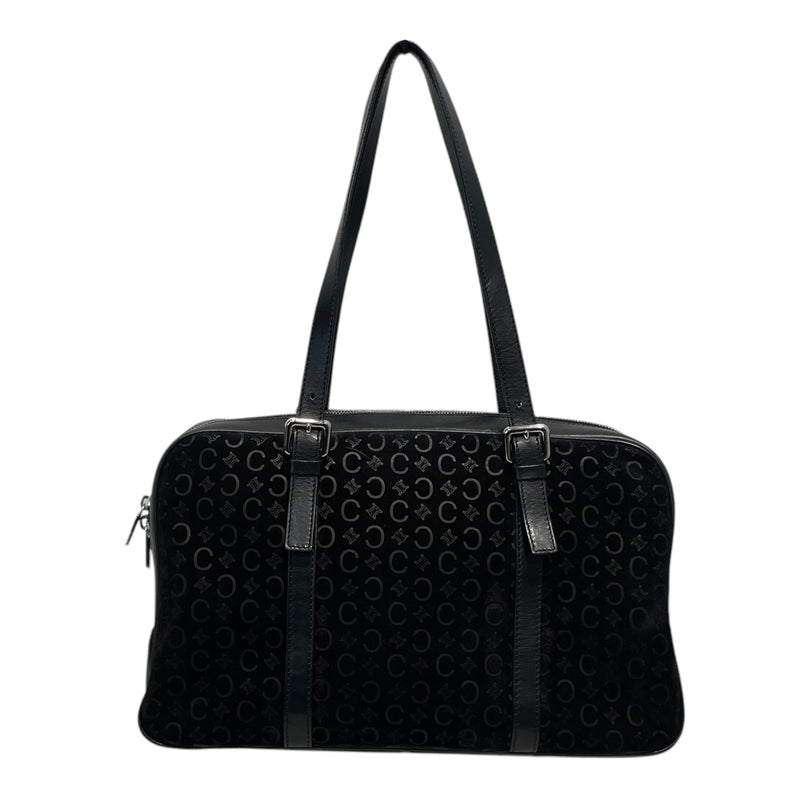CELINE/Boston Bag/OS/Monogram/Velour/BLK/C MACADAM