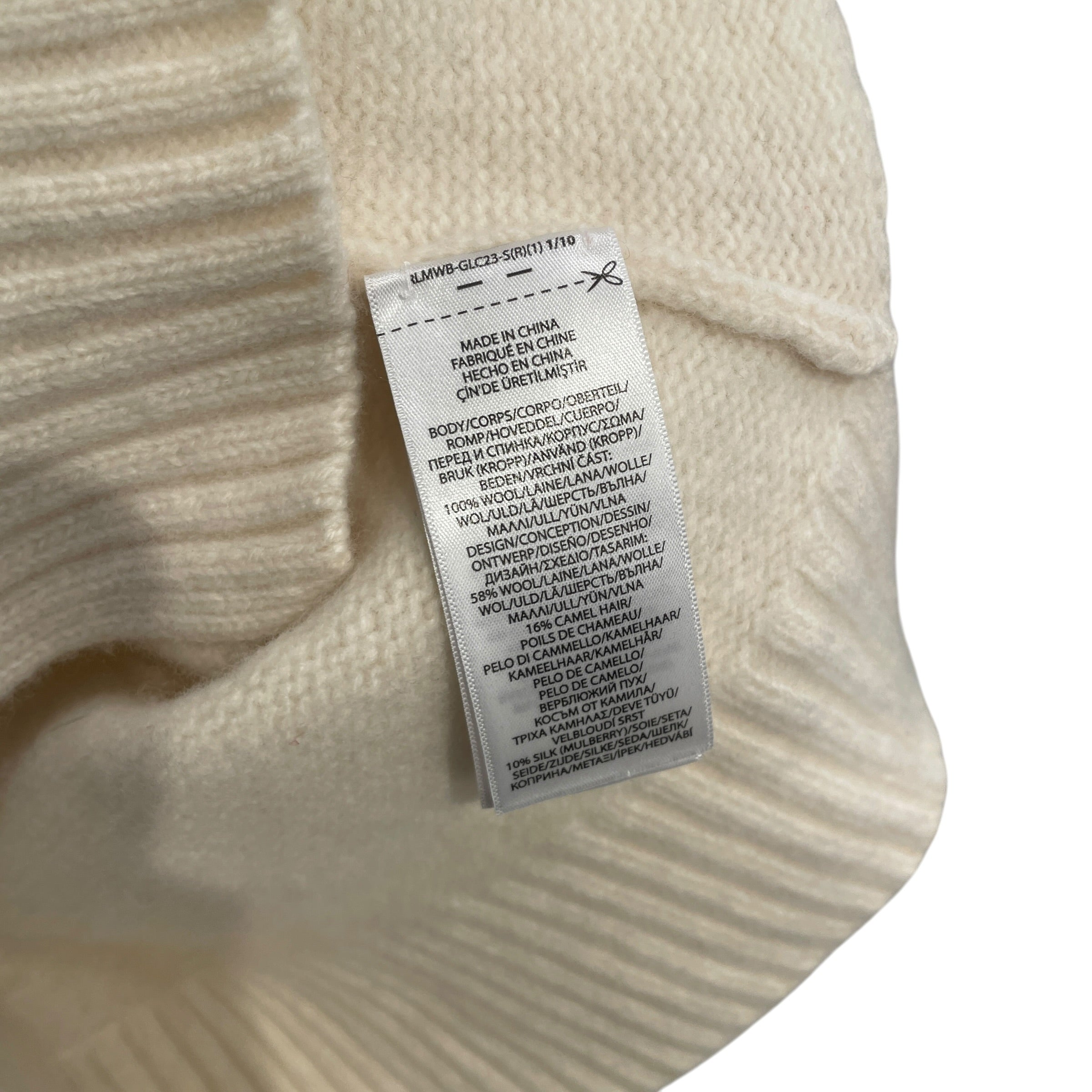 POLO RALPH LAUREN/Sweater/S/Graphic/Wool/CRM/Pullover/LUNAR NEW YEAR BEAR SHRUNKEN view 4