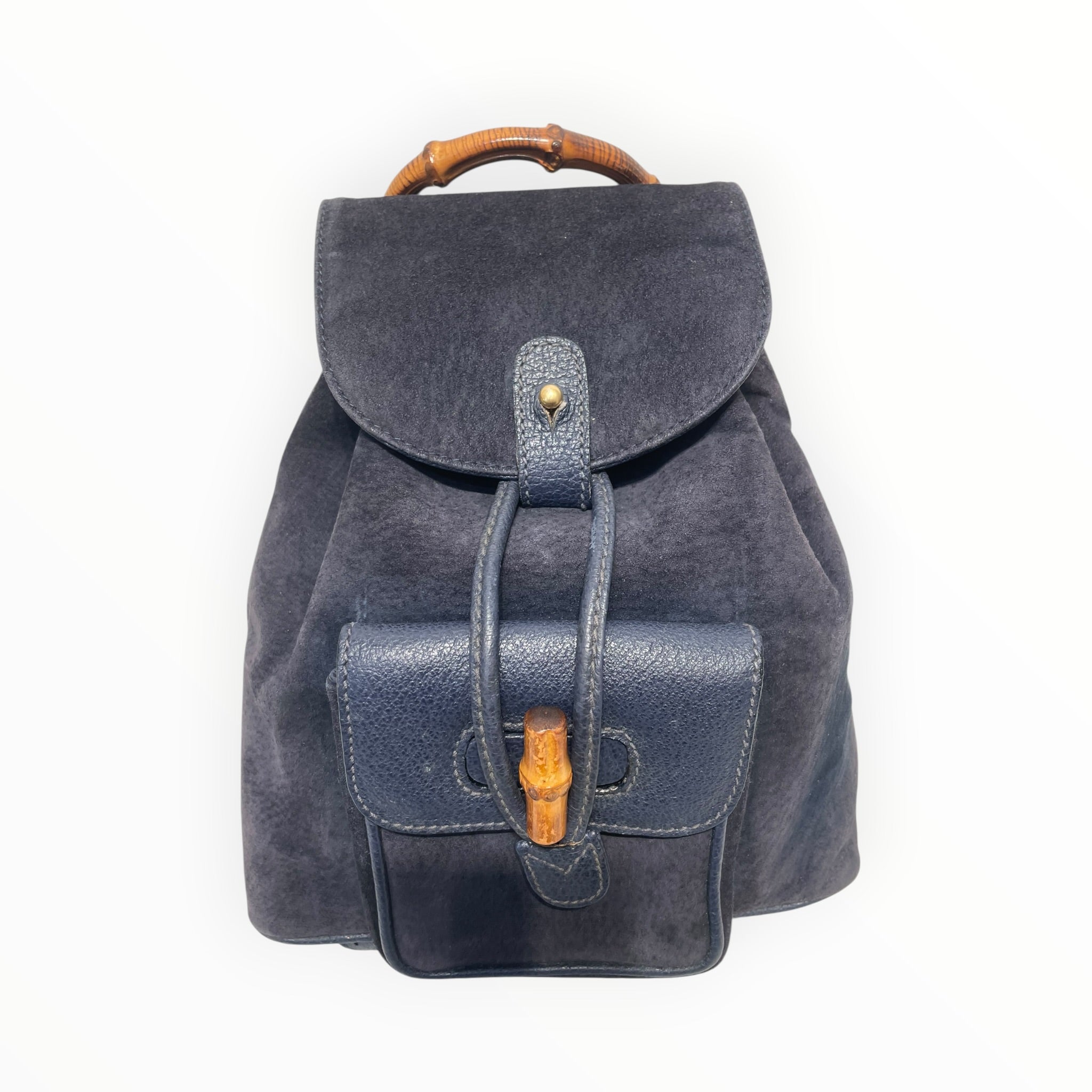 GUCCI/Backpack/Leather/BLK/Bamboo handle mini backpack view 3