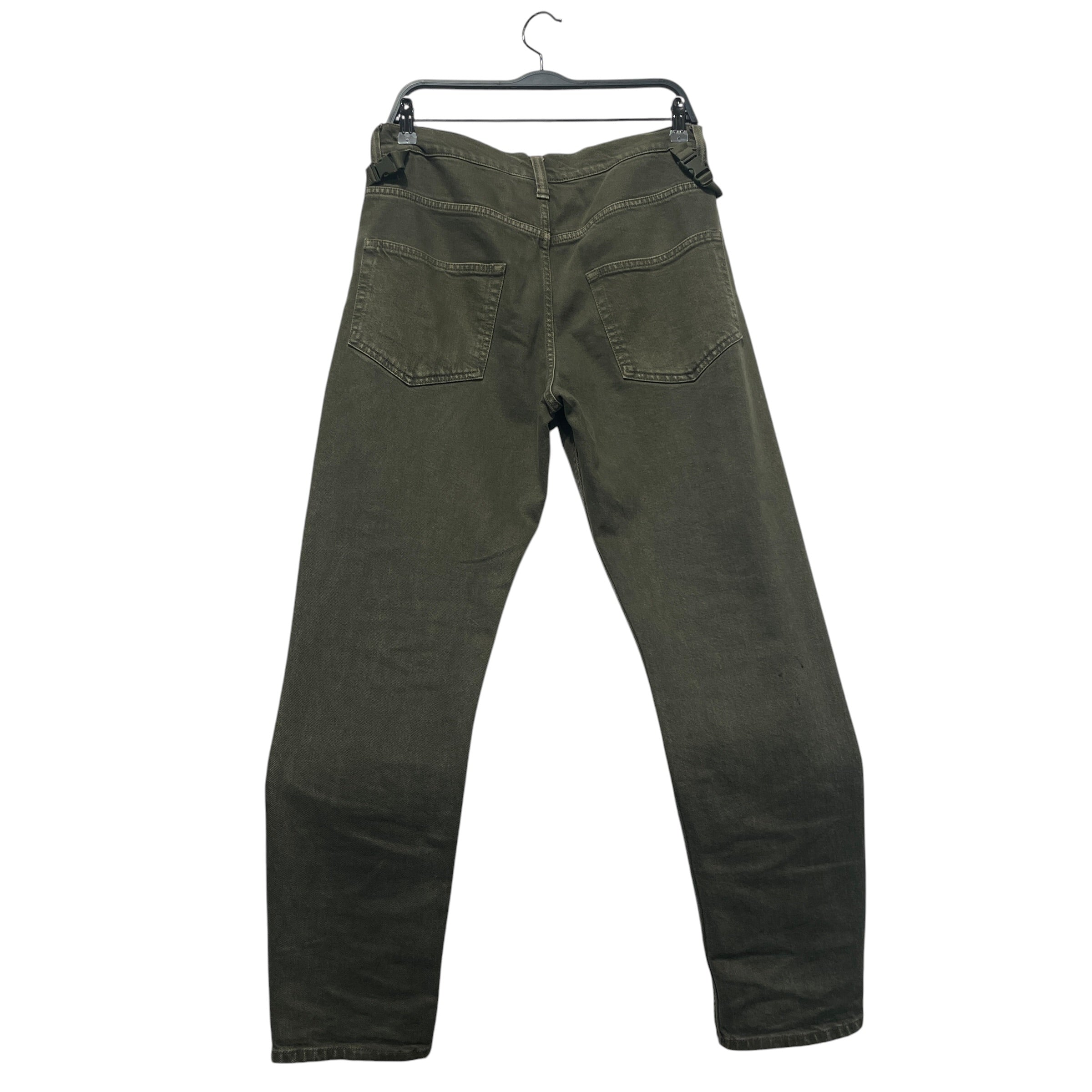 Helmut Lang/Skinny Pants/30/Denim/GRN/Cross Strap Pants view 3