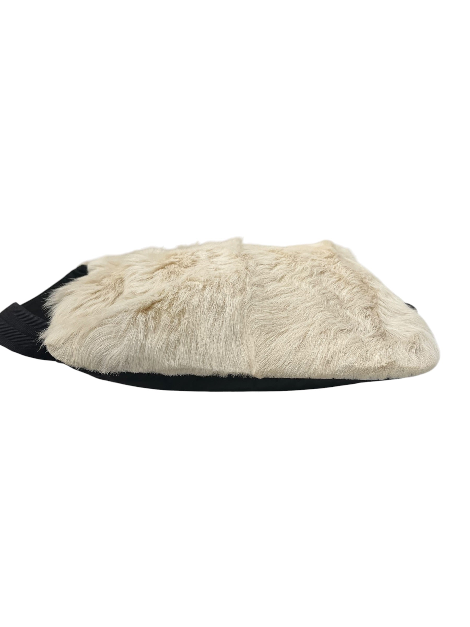 PRADA/Cross Body Bag/Fur/WHT/RABBIT FUR NYLON view 4