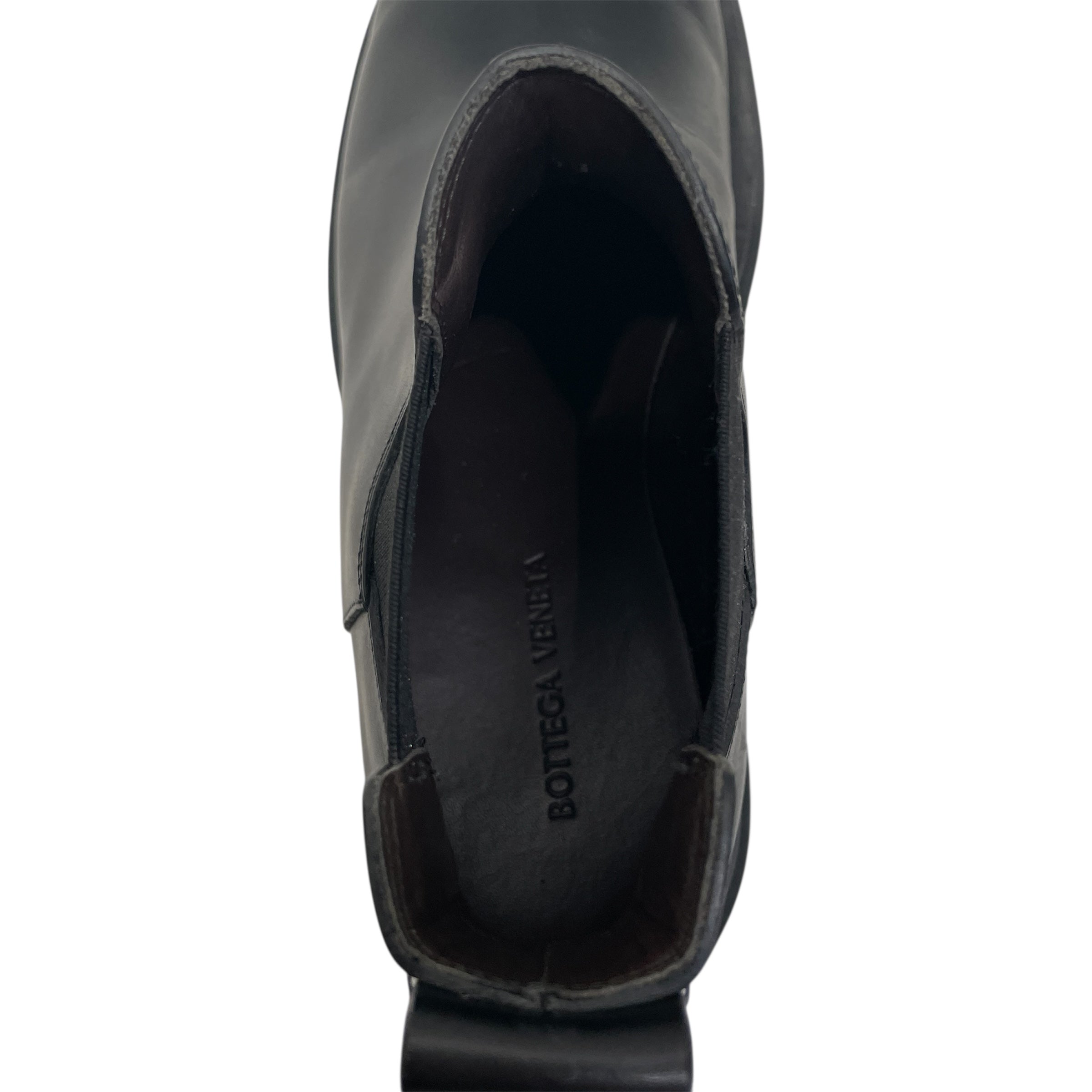 BOTTEGA VENETA/Chelsea Boots/EU 38/Leather/BLK/LUG SOLE CHELSEA view 4