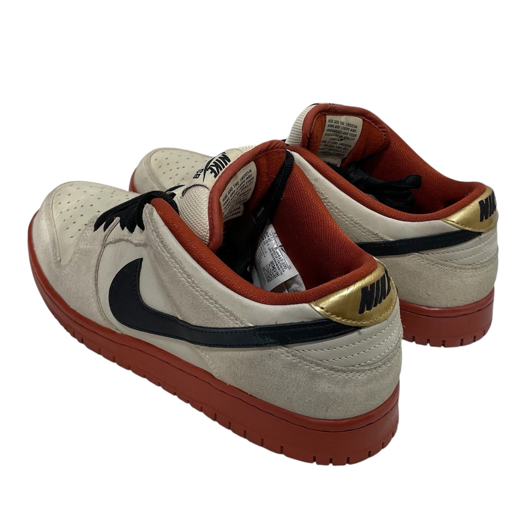 NIKE/Low-Sneakers/US 8.5/Suede/CRM/NIKE SB DUNK MUSLIN view 2