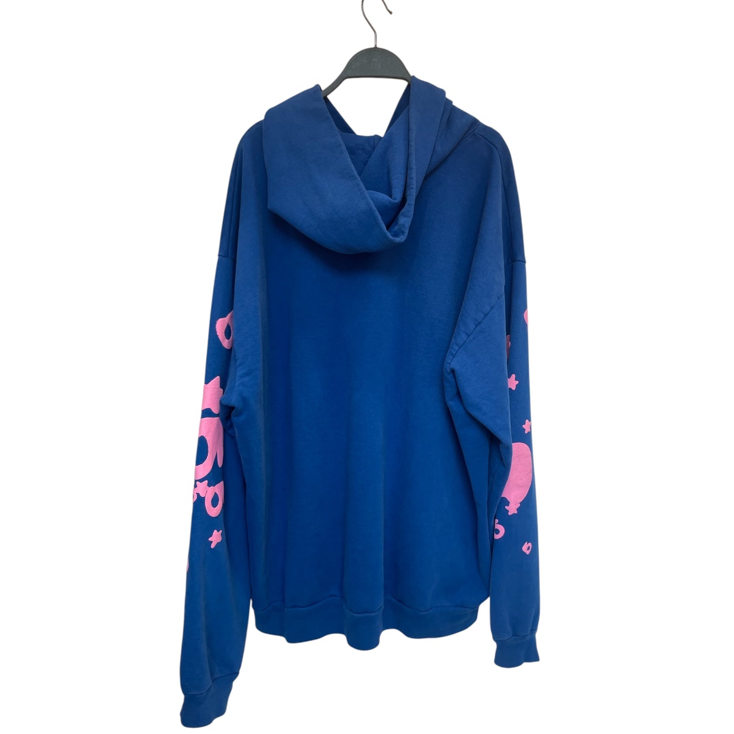 Sp5der/Hoodie/XXL/Cotton/BLU/555 555 pink stars view 2