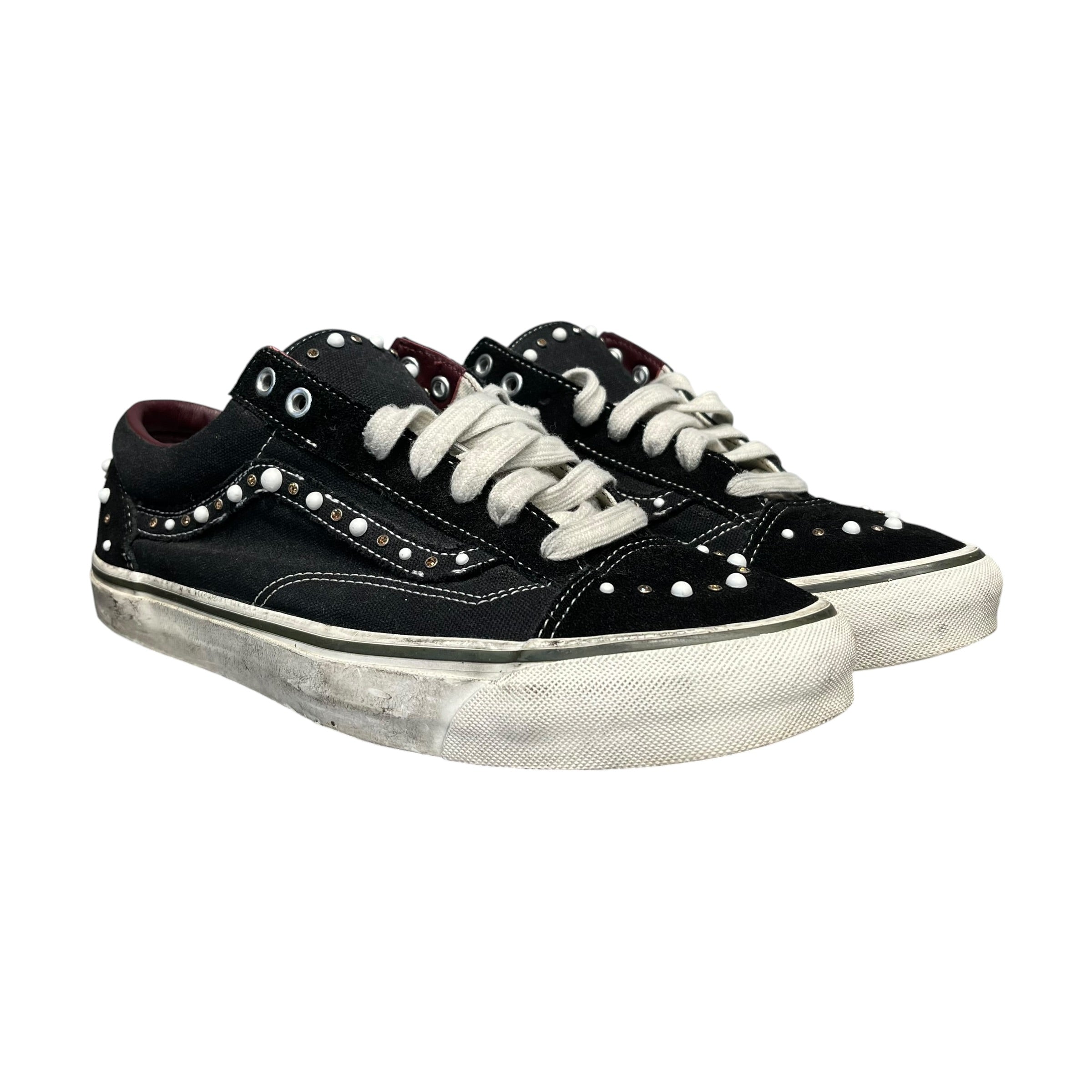 VANS/Low-Sneakers/US 11.5/Cotton/BLK/OTW PEARLIZED view 1