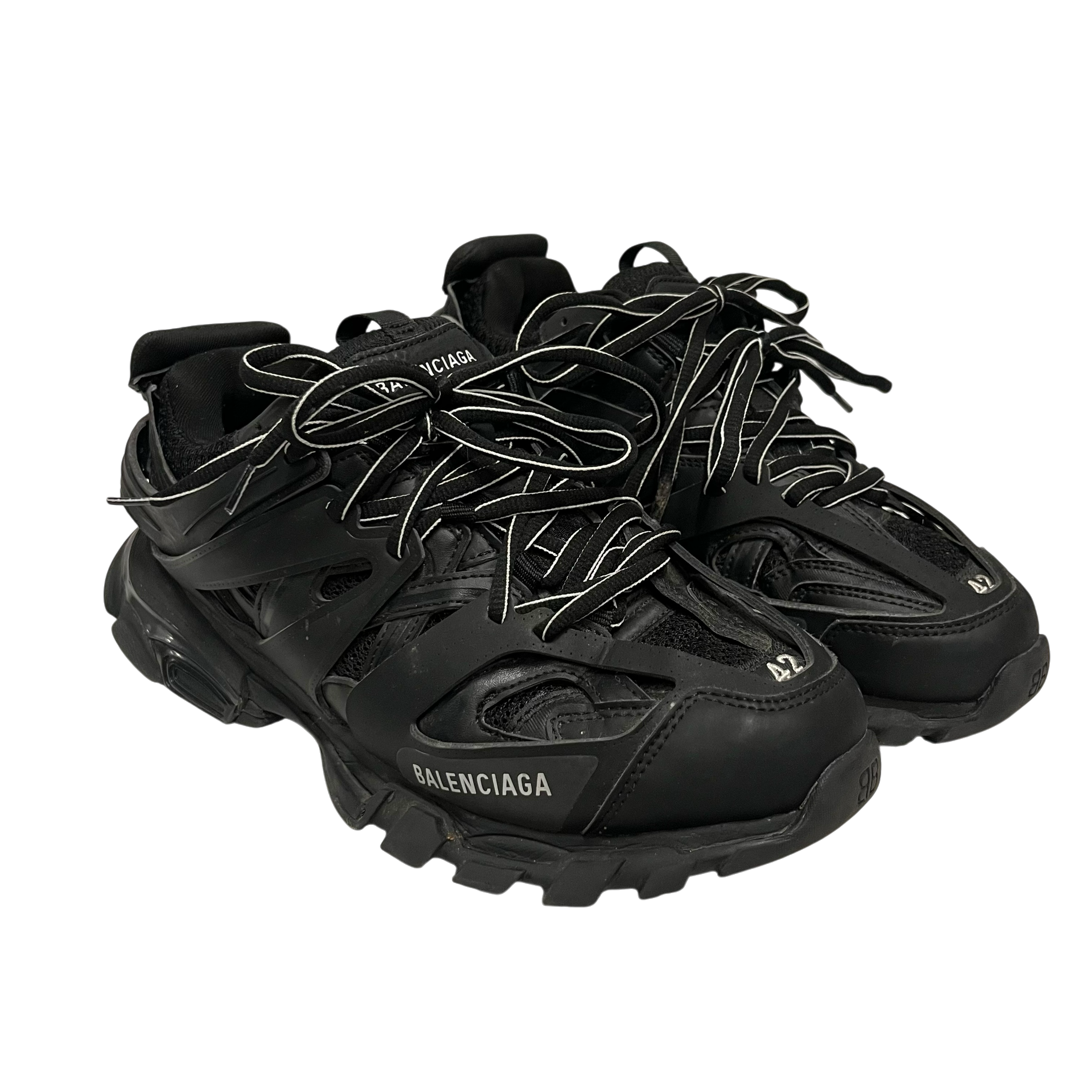BALENCIAGA/Low-Sneakers/US 9/Leather/BLK/track view 1