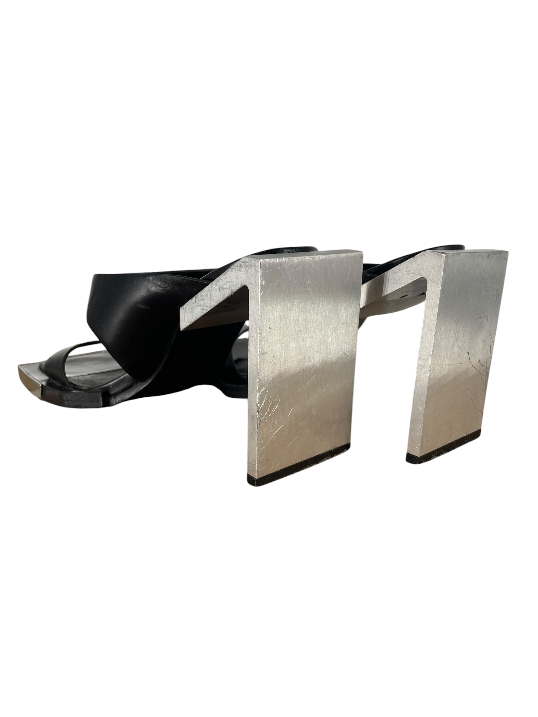 HELIOT EMIL/Heels/EU 36/Leather/BLK/CALF LEATHER SANDEL view 2