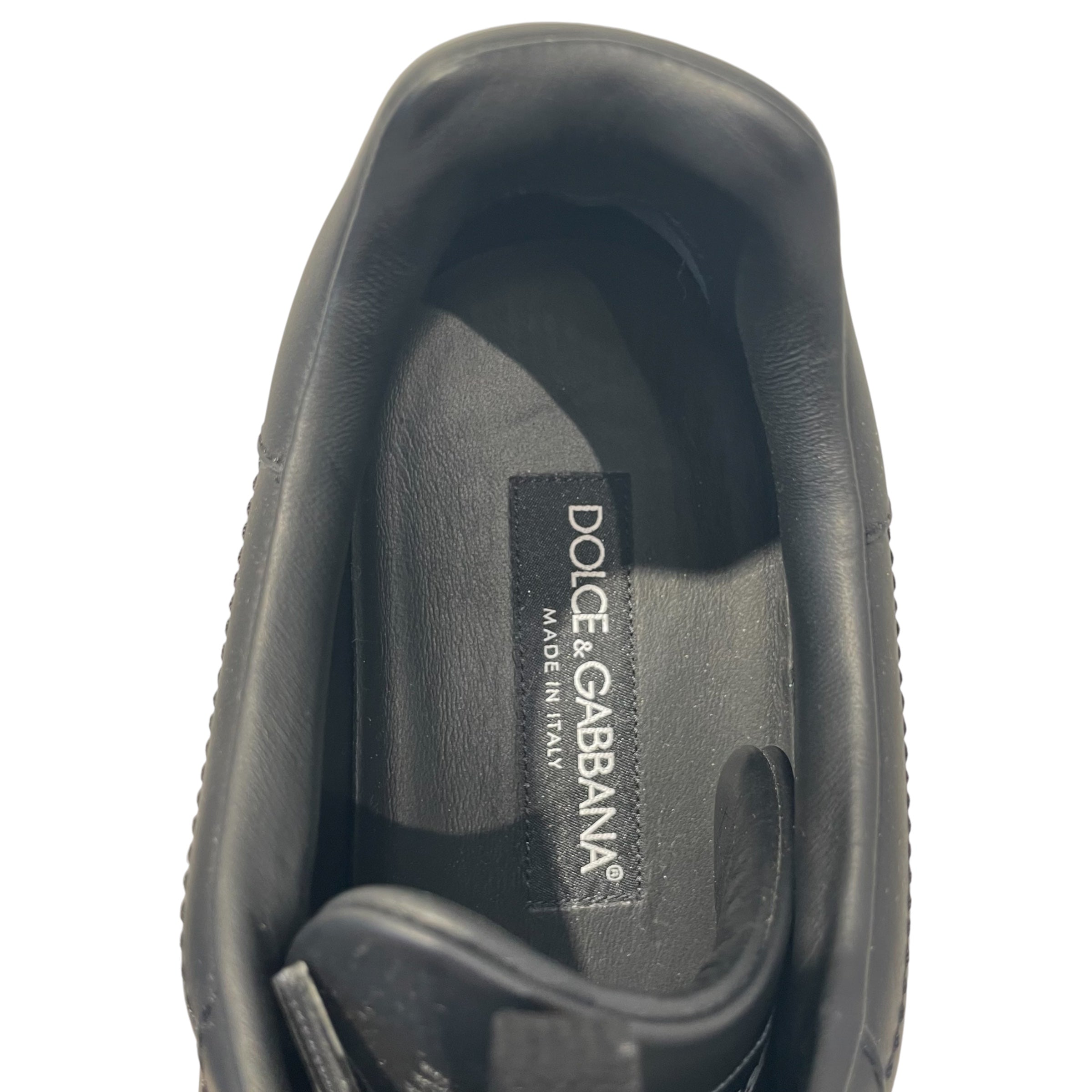 DOLCE&GABBANA/Low-Sneakers/US 8/Monogram/Faux Leather/BLK/ view 4
