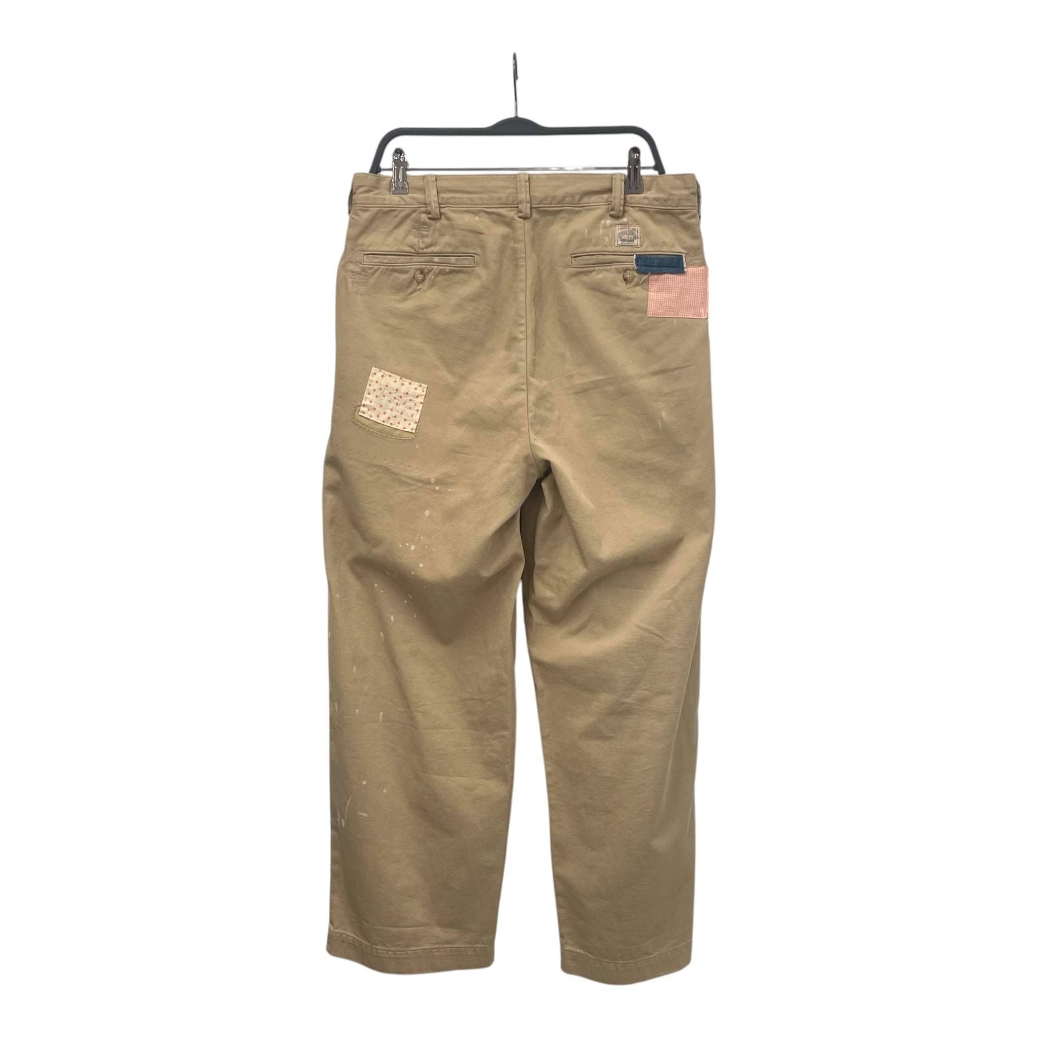 POLO RALPH LAUREN/Pants/32/Rayon/KHK/Patchwork view 2