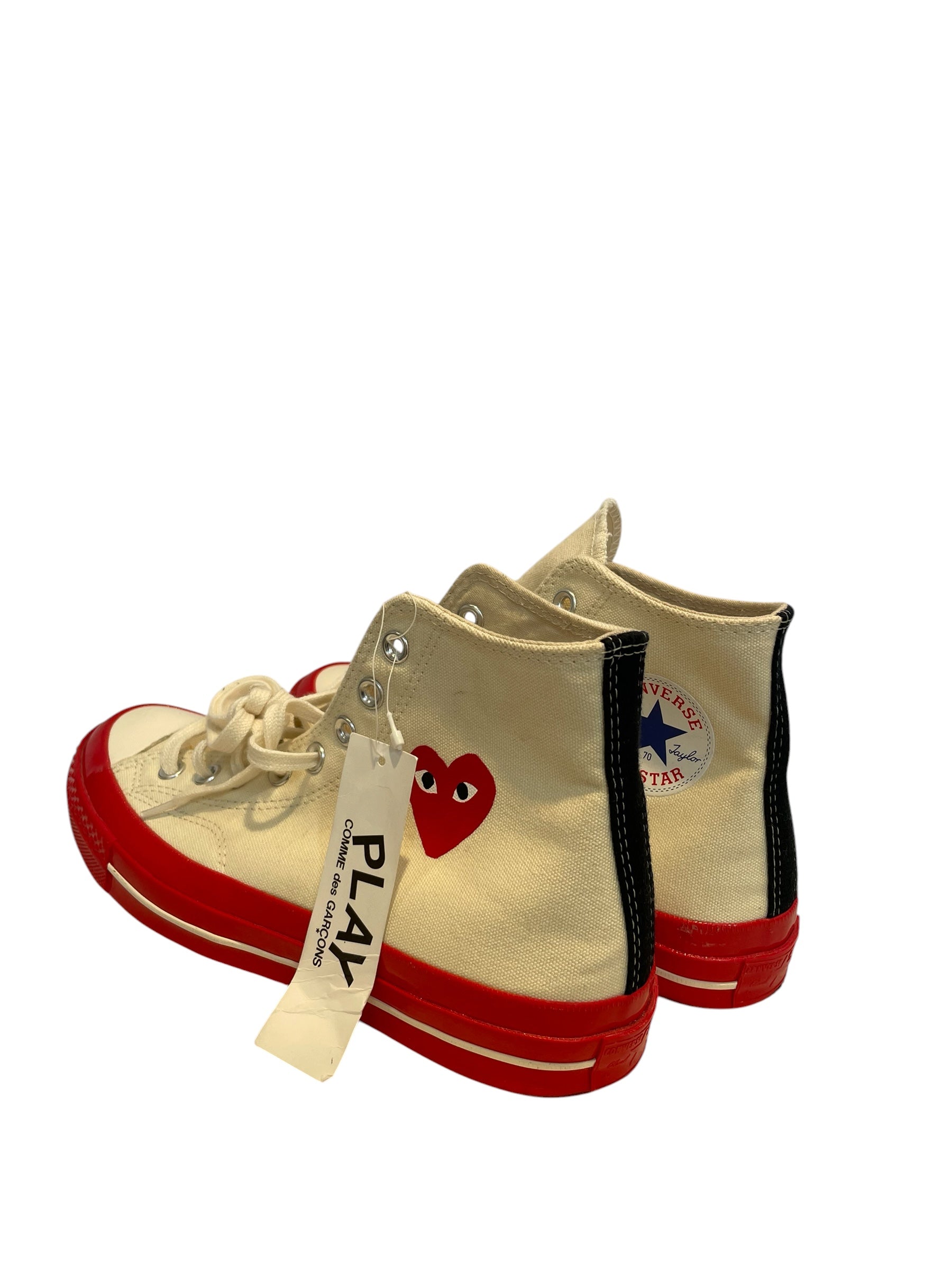 CONVERSE/Hi-Sneakers/US 8/WHT/COMME DES GARCONS RED SURROUND view 2