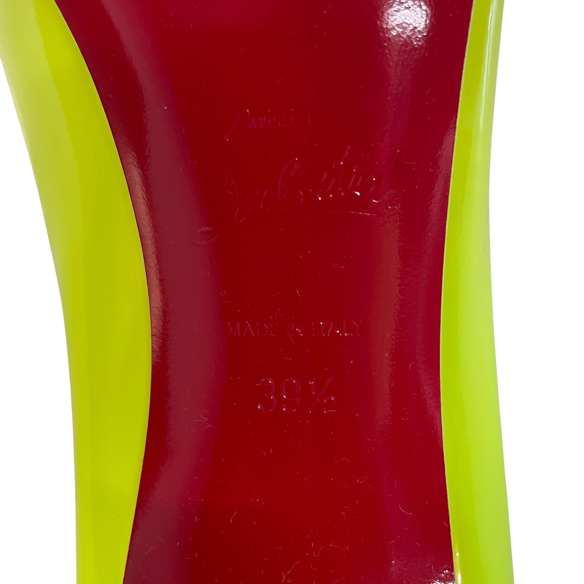 Christian Louboutin/Heels/US 8/Nylon/GRN/Highlight with insole gel view 4