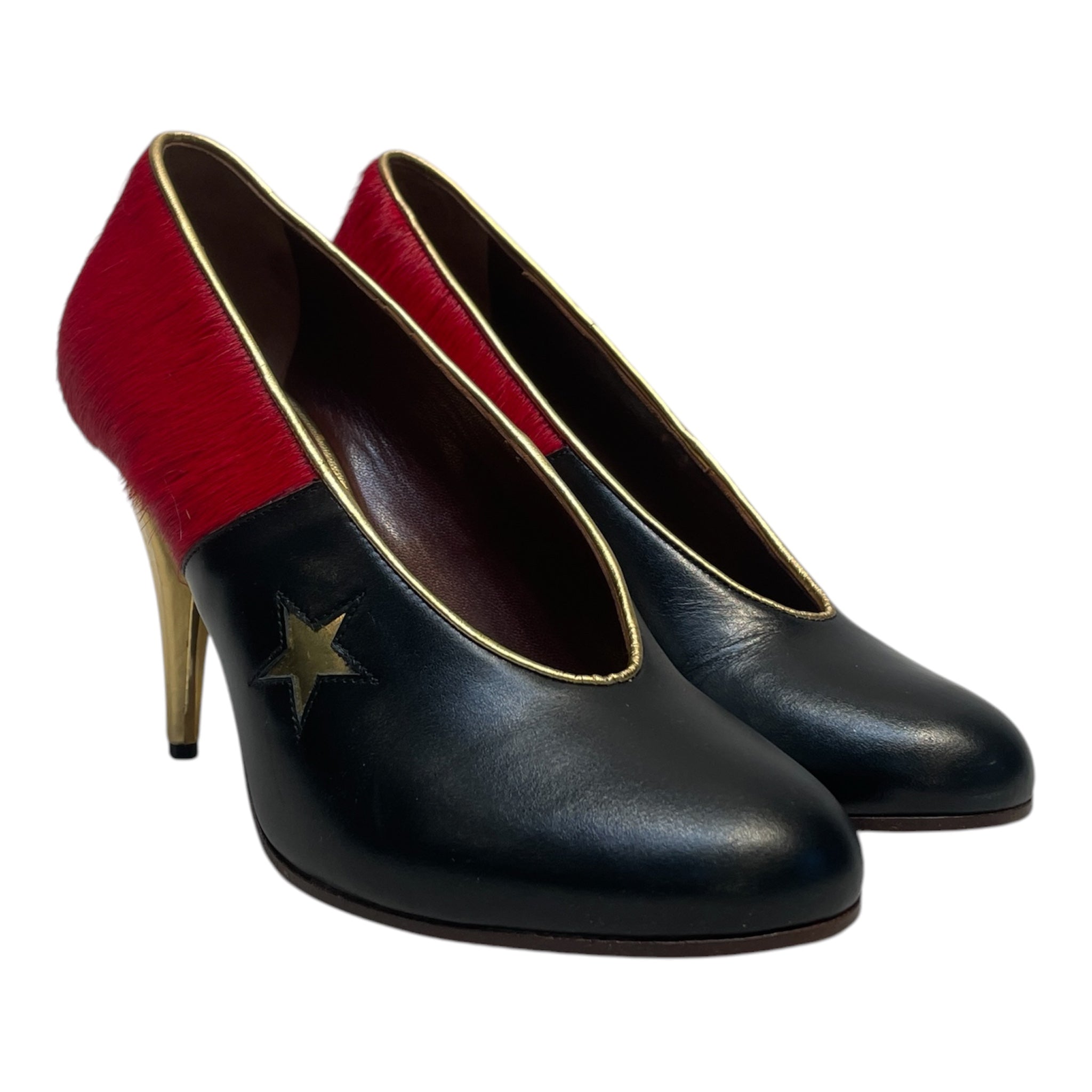 Vivienne Westwood/Heels/US 7/Leather/BLK/RED BLACK STAR view 1