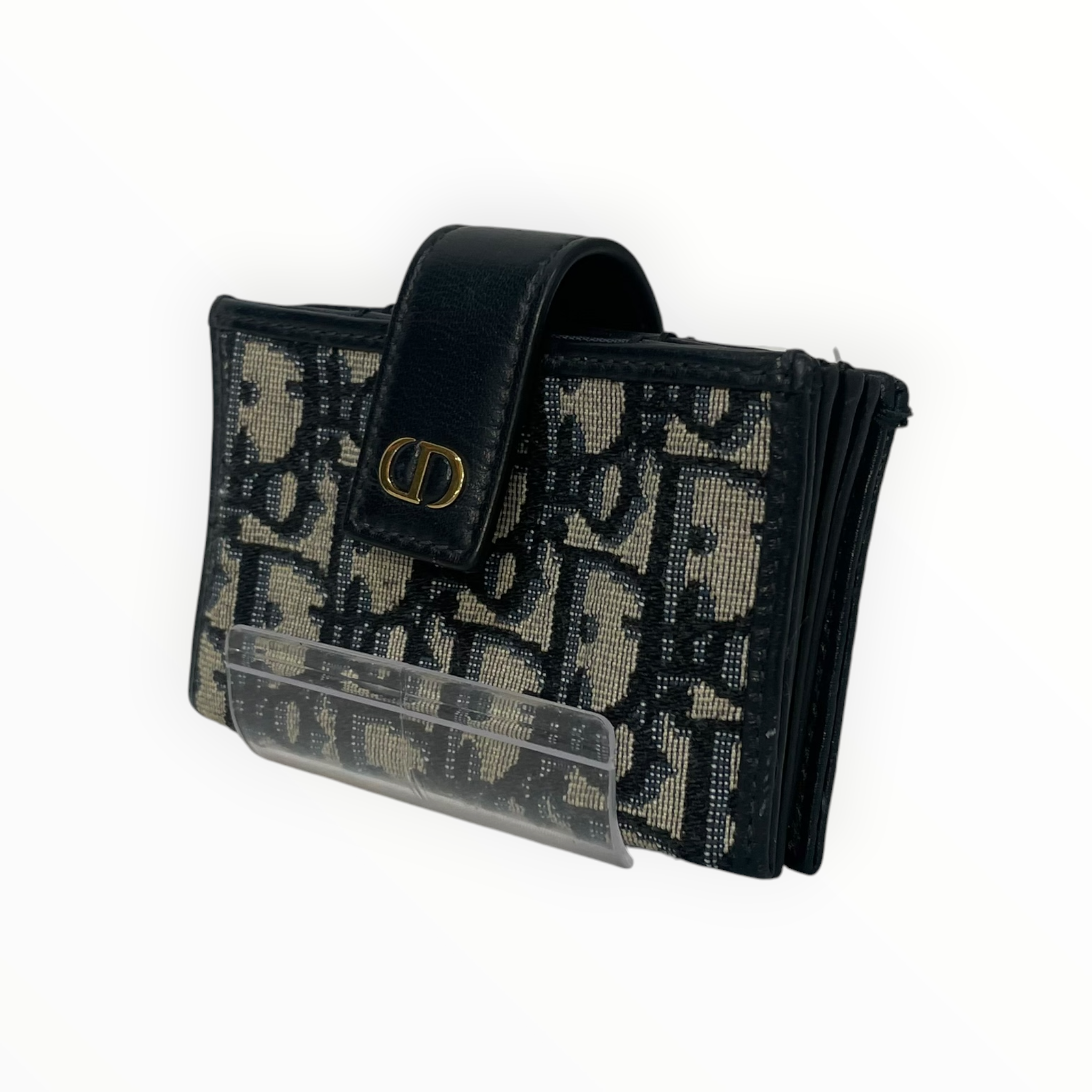 Christian Dior/Wallet/Monogram/Cotton/BLK/L's/accordian 30 montaigne view 1