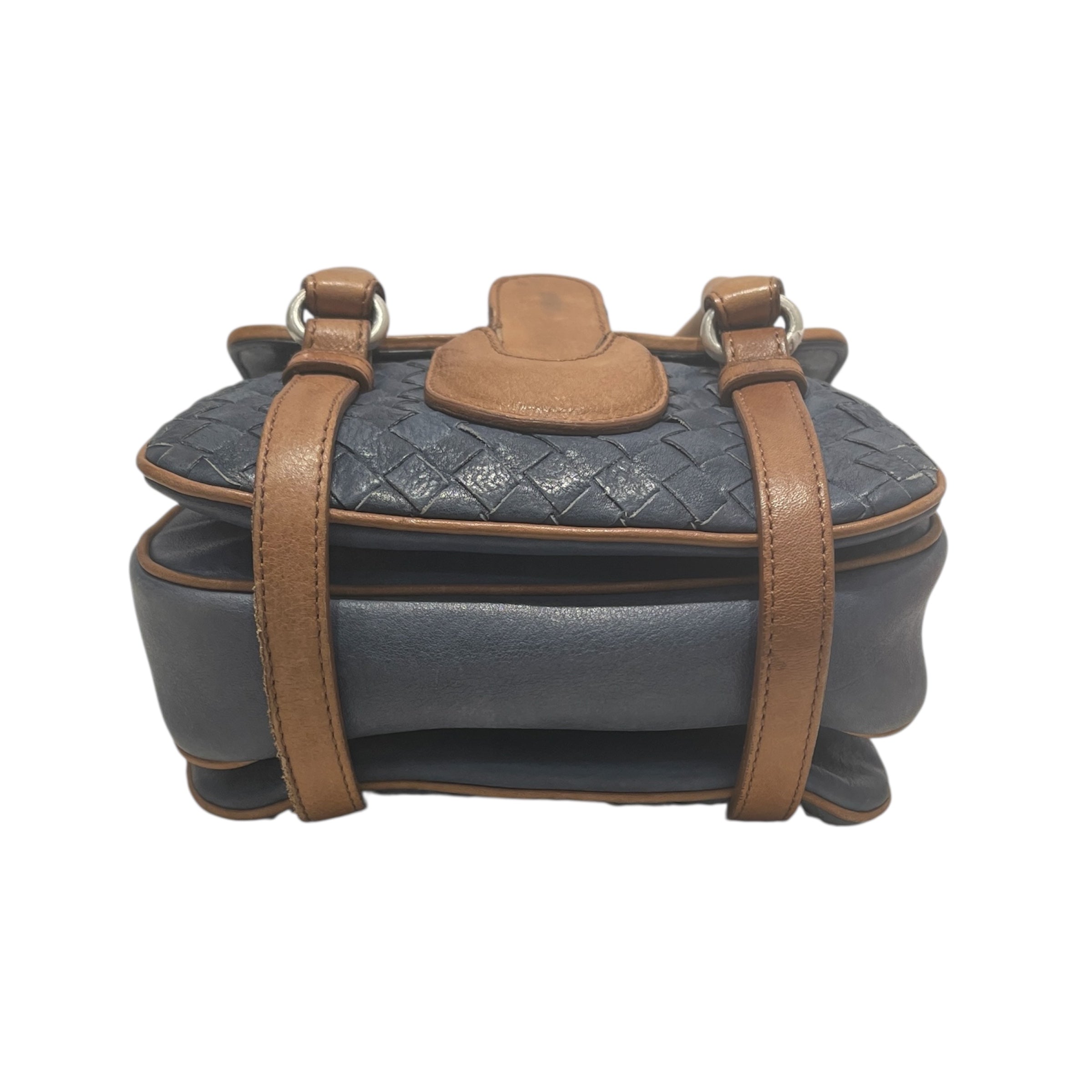 BOTTEGA VENETA/Hand Bag/Leather/IDG/BRWN BLU VINTAGE MINI BAG view 3