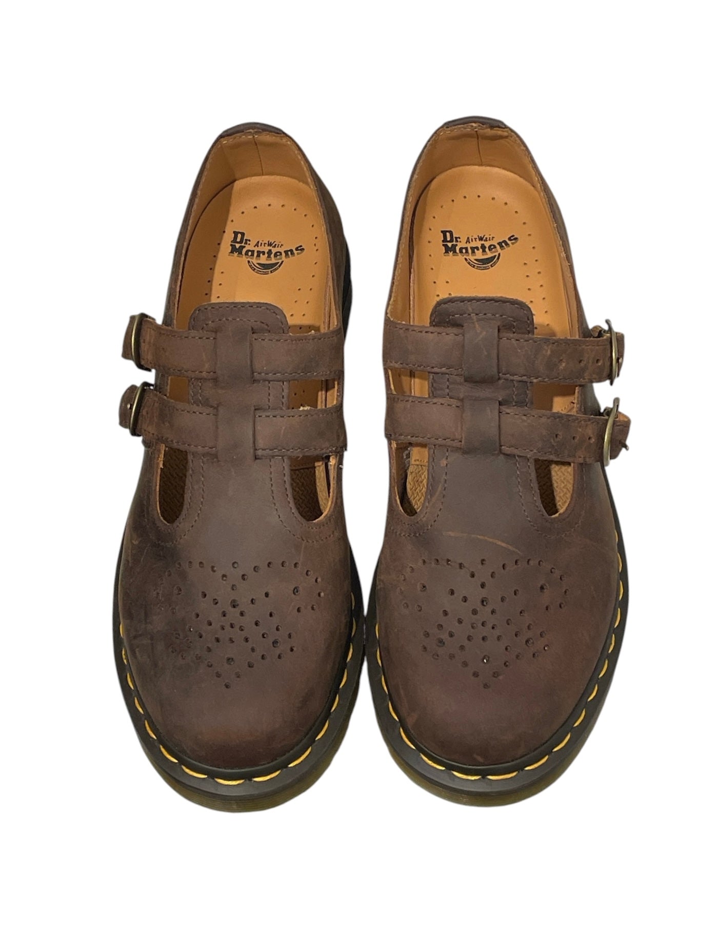 Dr.Martens/Shoes/US 9/Leather/BRW/MARY JANE 8065 DBL STRAP view 3