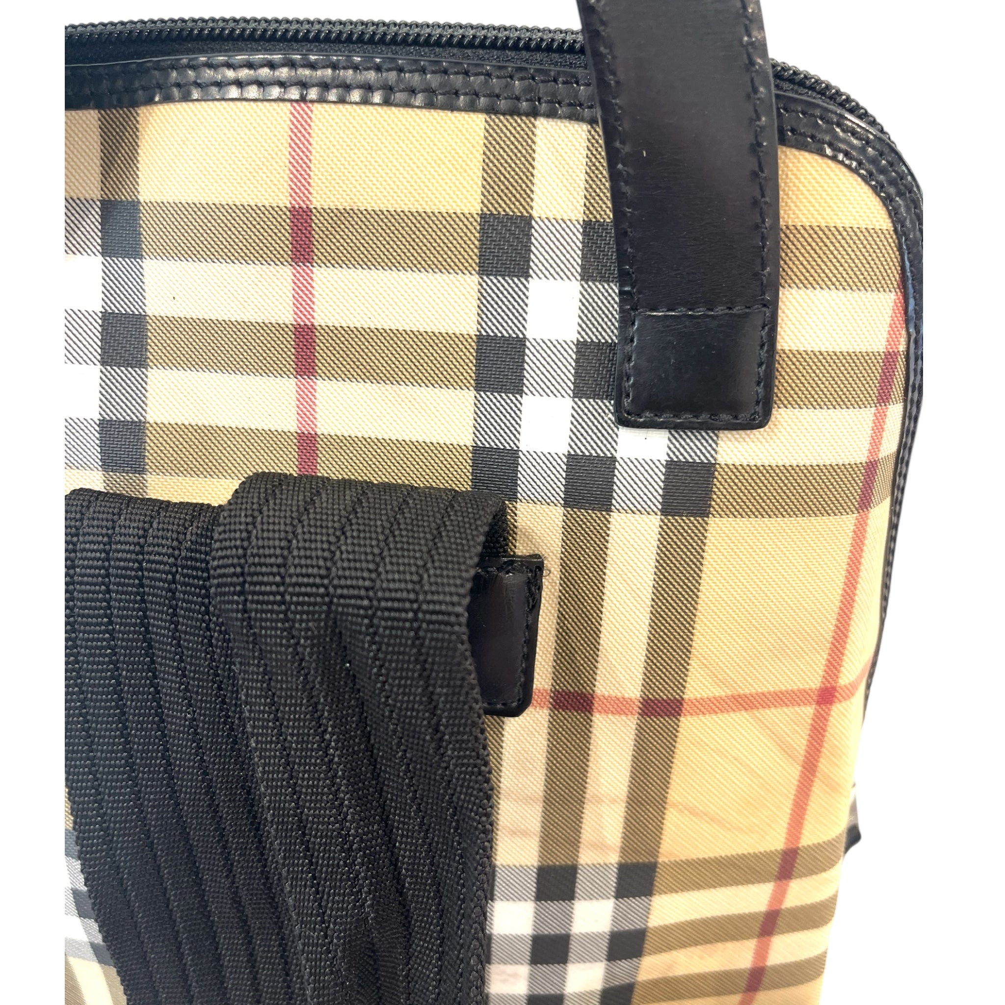 BURBERRY LONDON/Backpack/Plaid/Nylon/BEG/Nova Check view 7