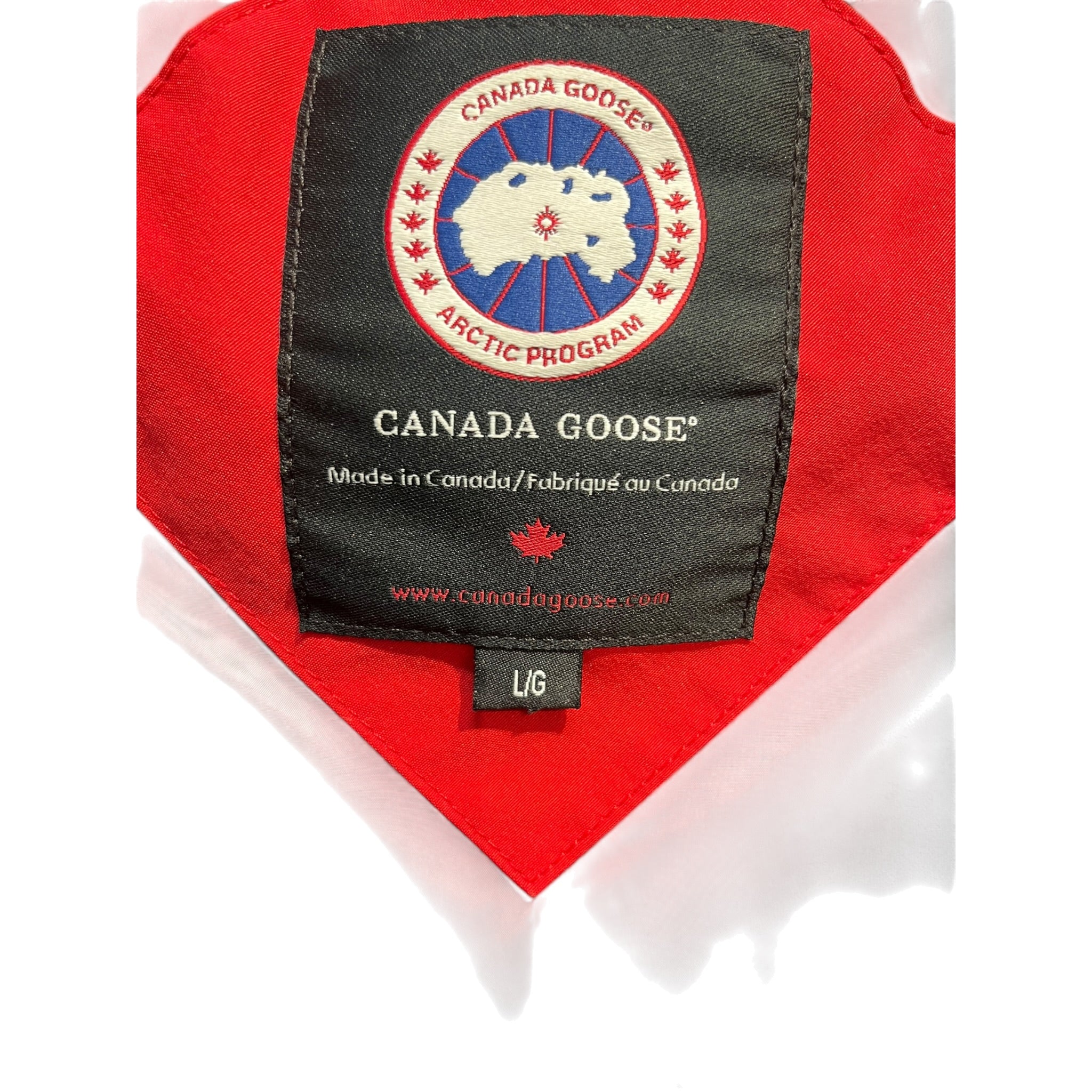 CANADA GOOSE/Puffer Coat/L/Nylon/RED/Single Breasted/ view 3