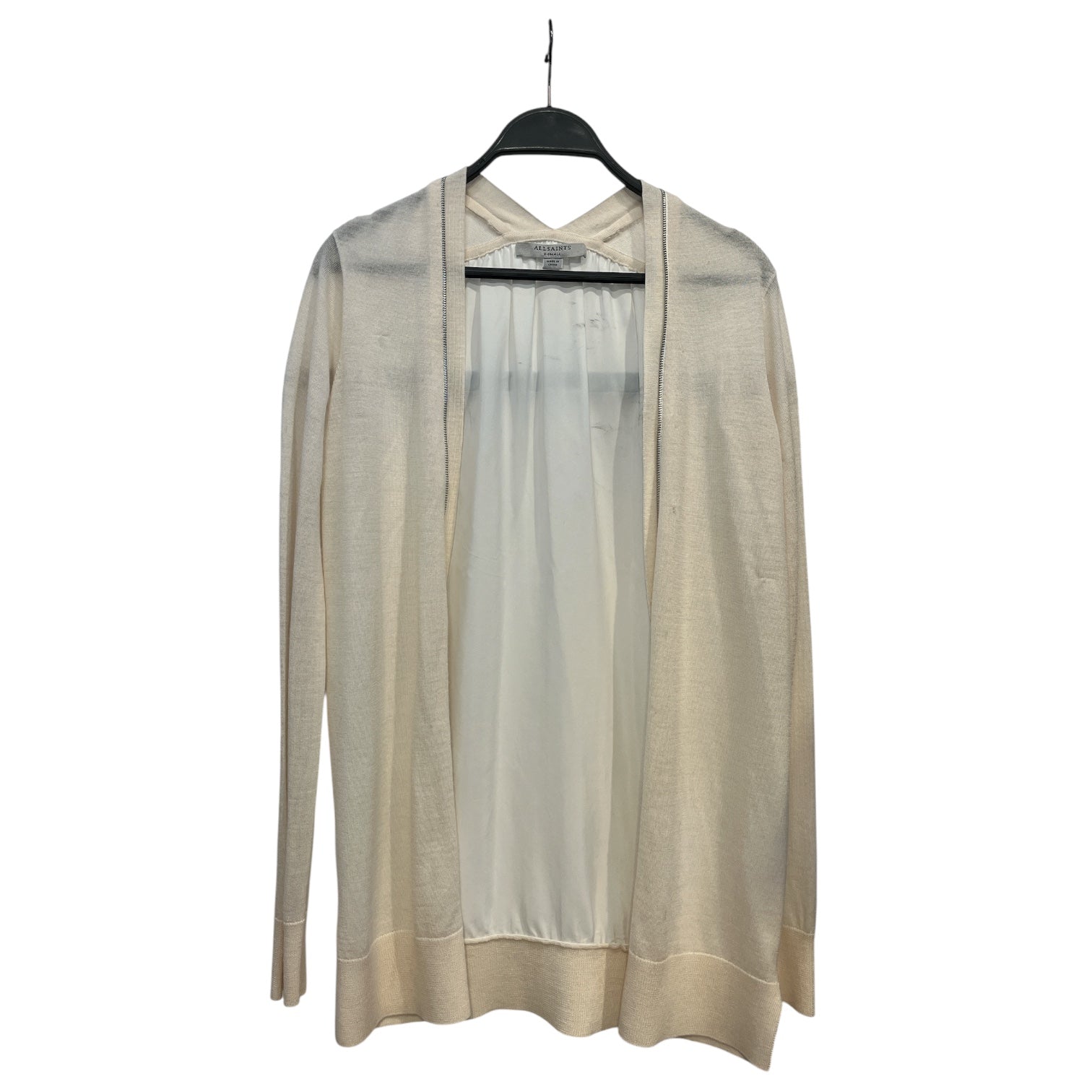 ALLSAINTS/LS Shirt/XS/Cotton/WHT/ZIPUP-LS view 1