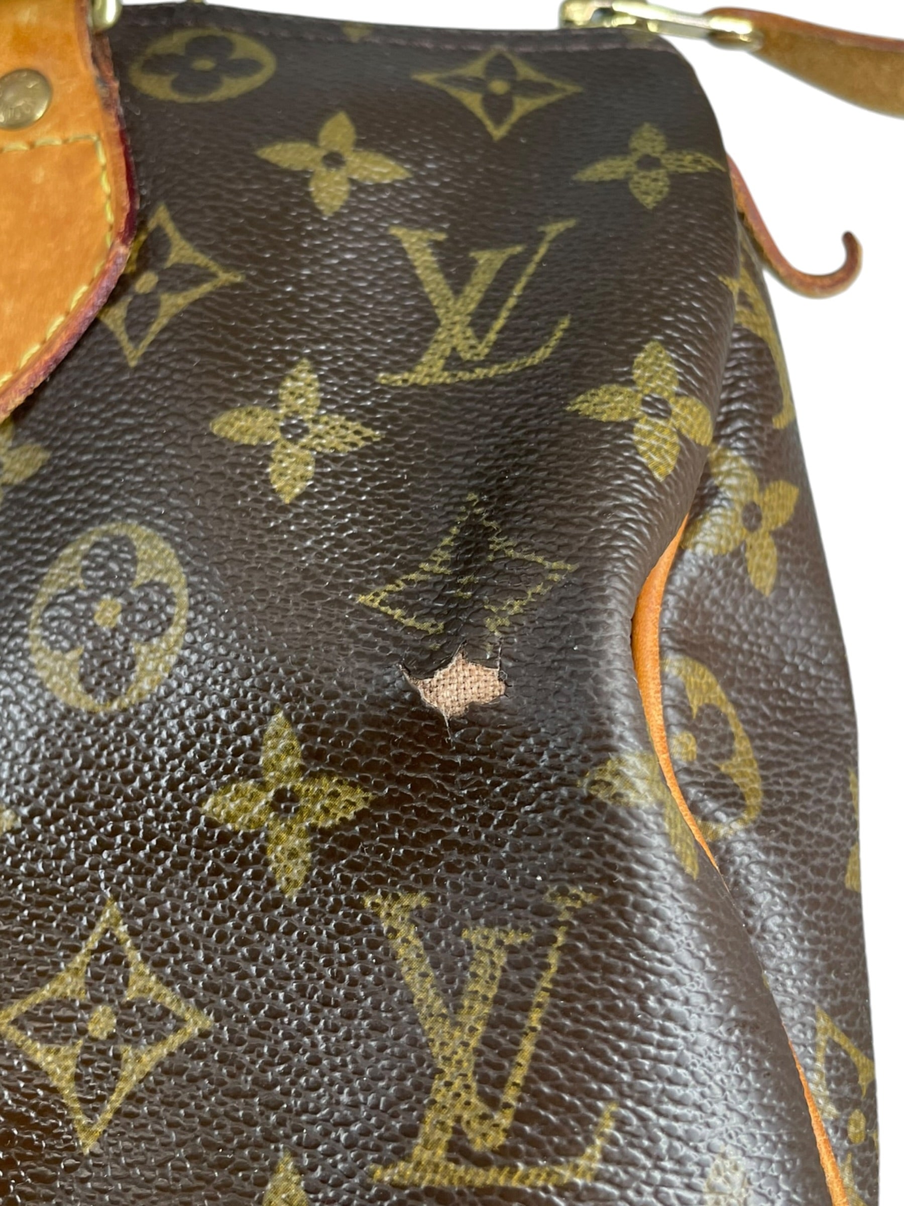 LOUIS VUITTON/Bag/Monogram/Leather/BRW/SPEEDY LEATHER HANDLES view 7
