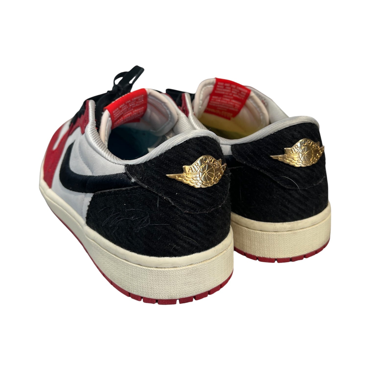 JORDAN BRAND/Low-Sneakers/US 12/Leather/RED/jordan 1 low trophy room view 2