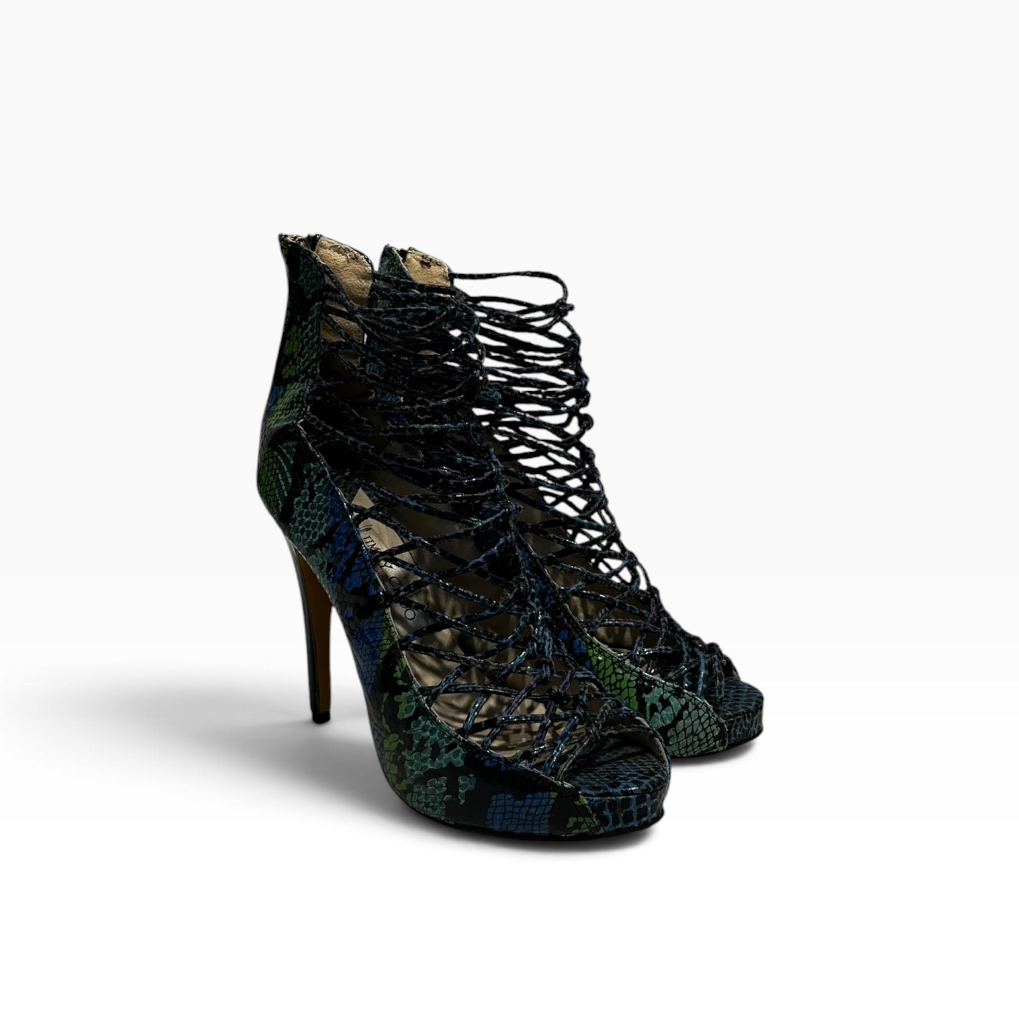 JIMMY CHOO/Heels/US 8/Animal Pattern/Leather/MLT/ view 1