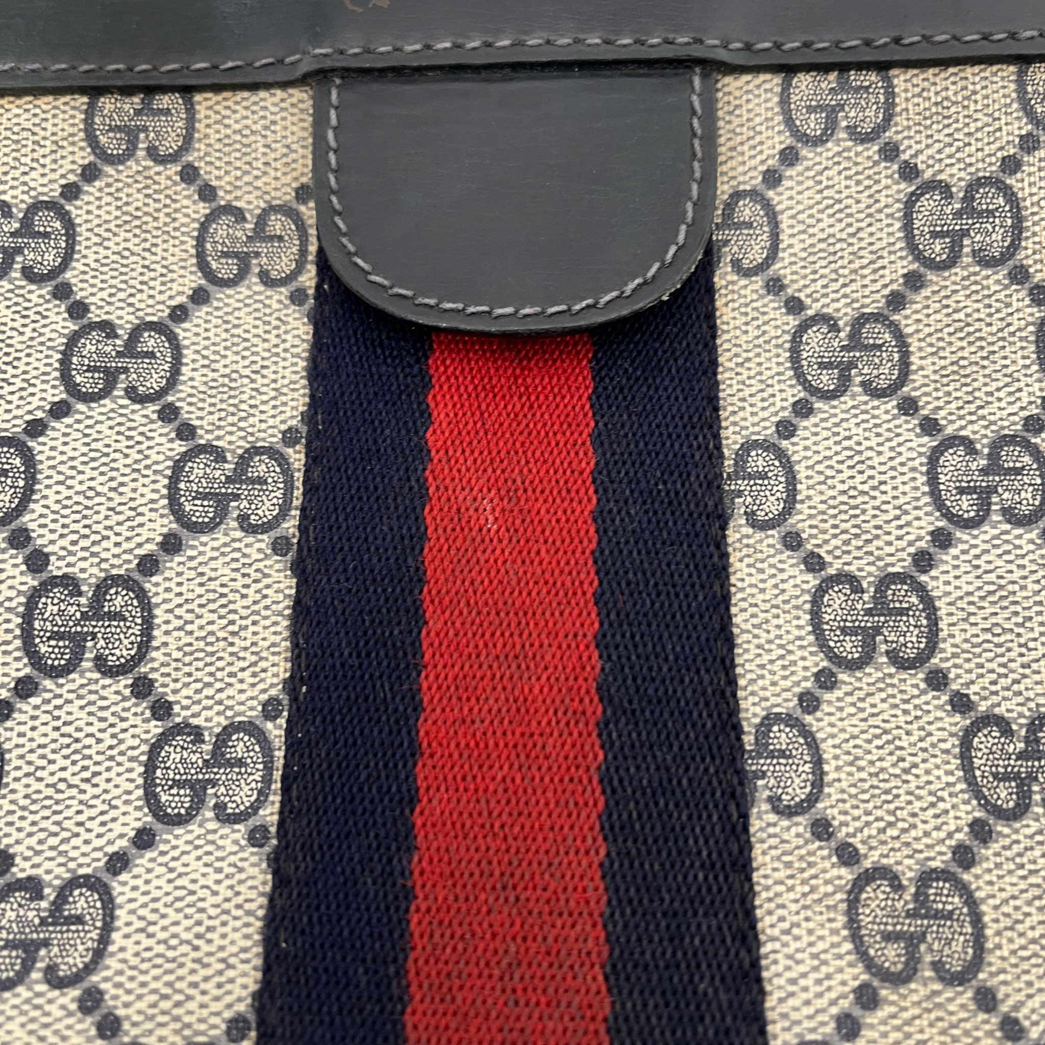 GUCCI/Clutch Bag/Leather/GRY/monogram supreme parfum view 7