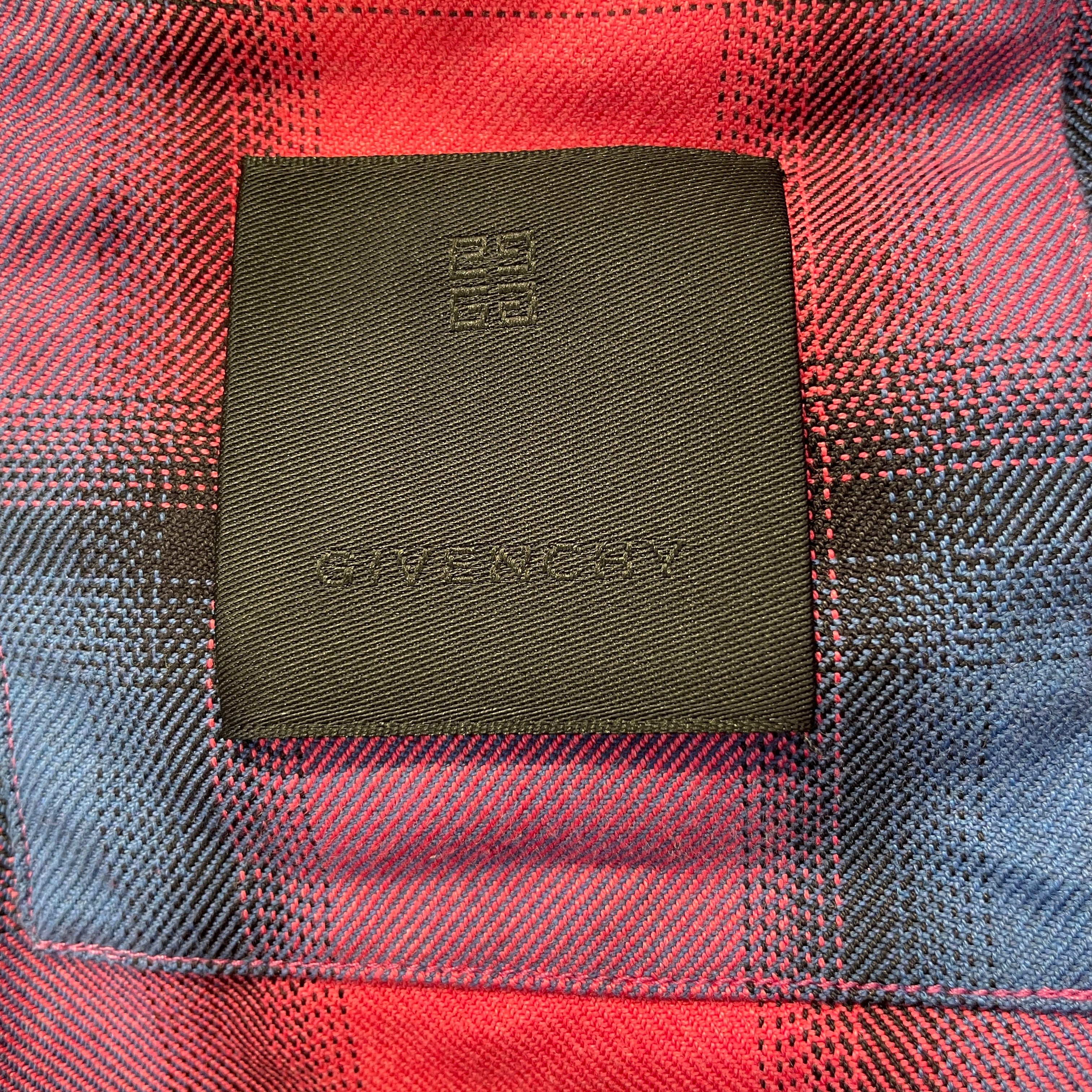 GIVENCHY/LS Shirt/39/Cotton/MLT/Plaid/blue and pink flannel view 3