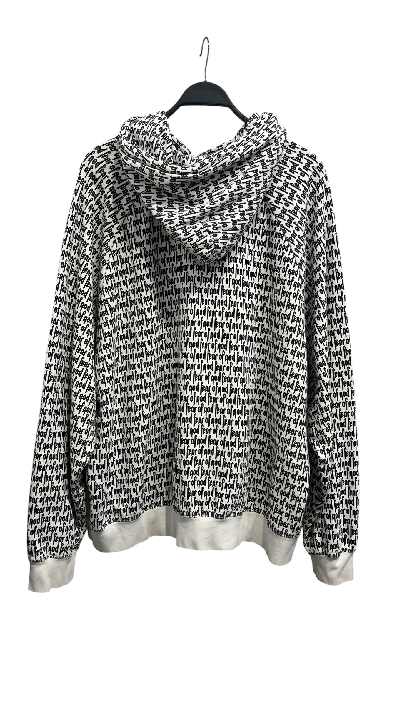 FEAR OF GOD/Hoodie/XL/All Over Print/Cotton/WHT/Repeat Pattern view 2