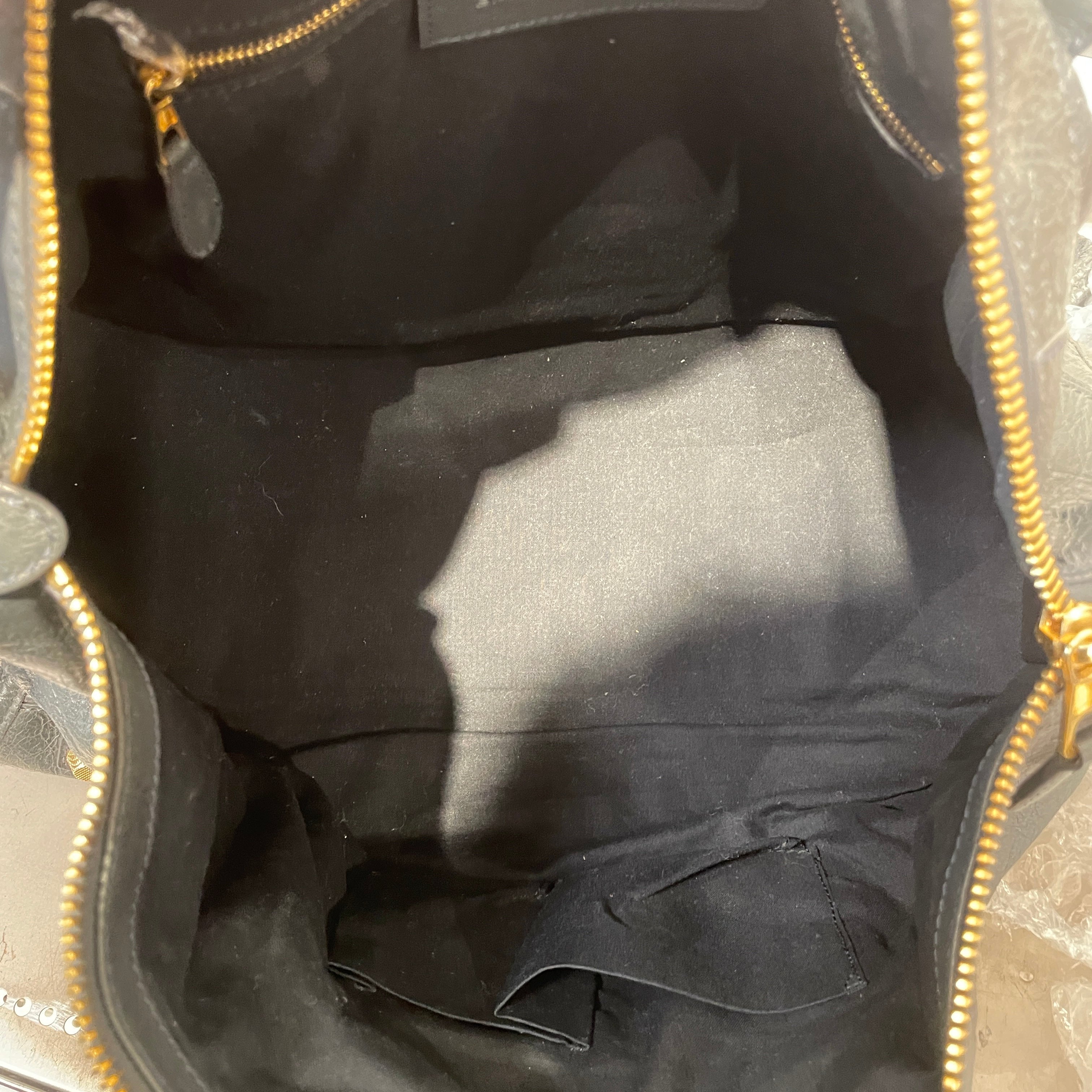 BALENCIAGA/Tote Bag/Leather/BLK/VINTAGE GOLD HARDWARE WORK BAG view 5